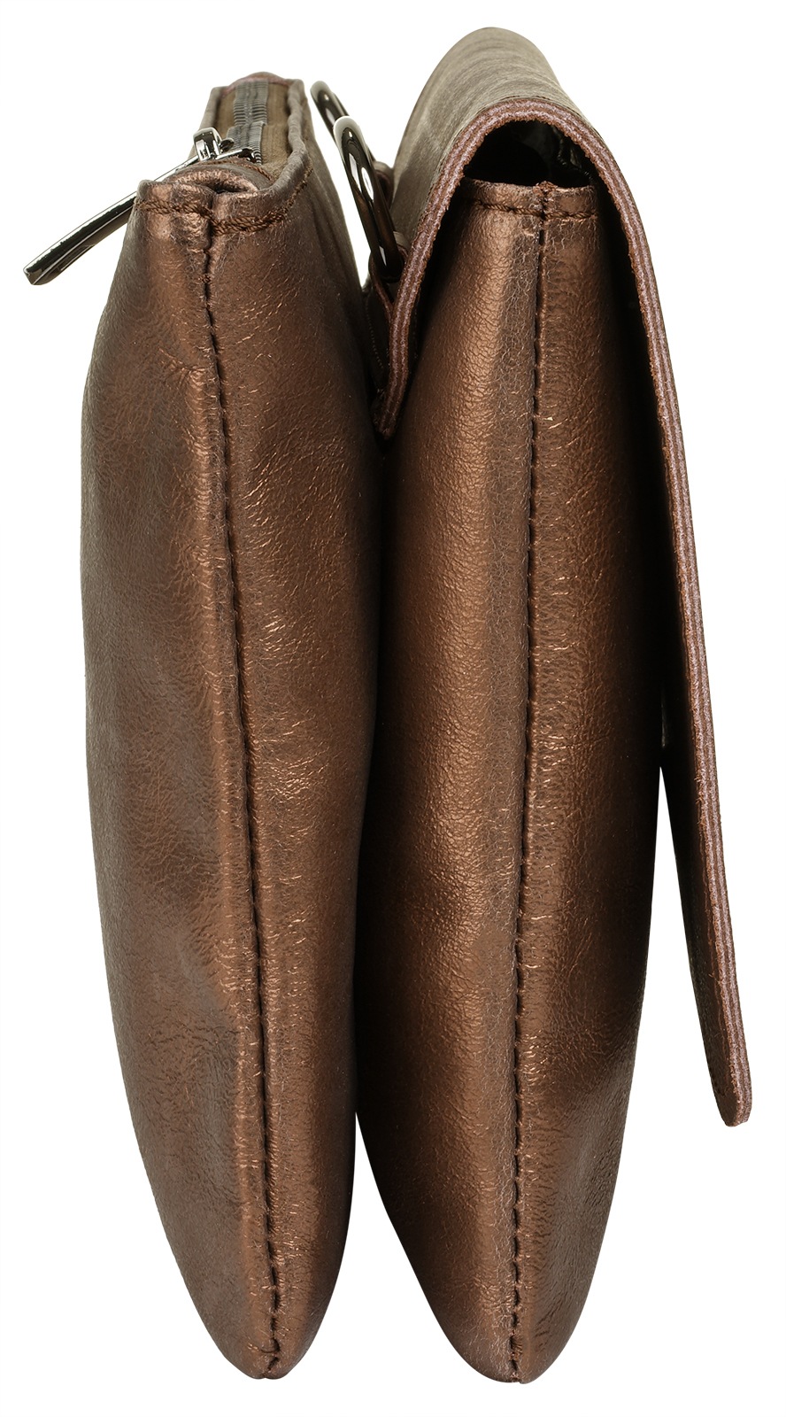 Cluty Umhängetasche, echt Leder, Made in Italy