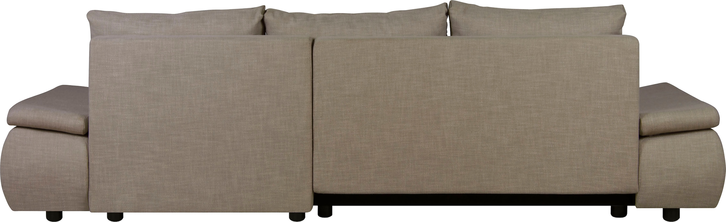 Home affaire Ecksofa »Acra L-Form«, mit Bettfunktion und Bettkasten, in Mattenoptik