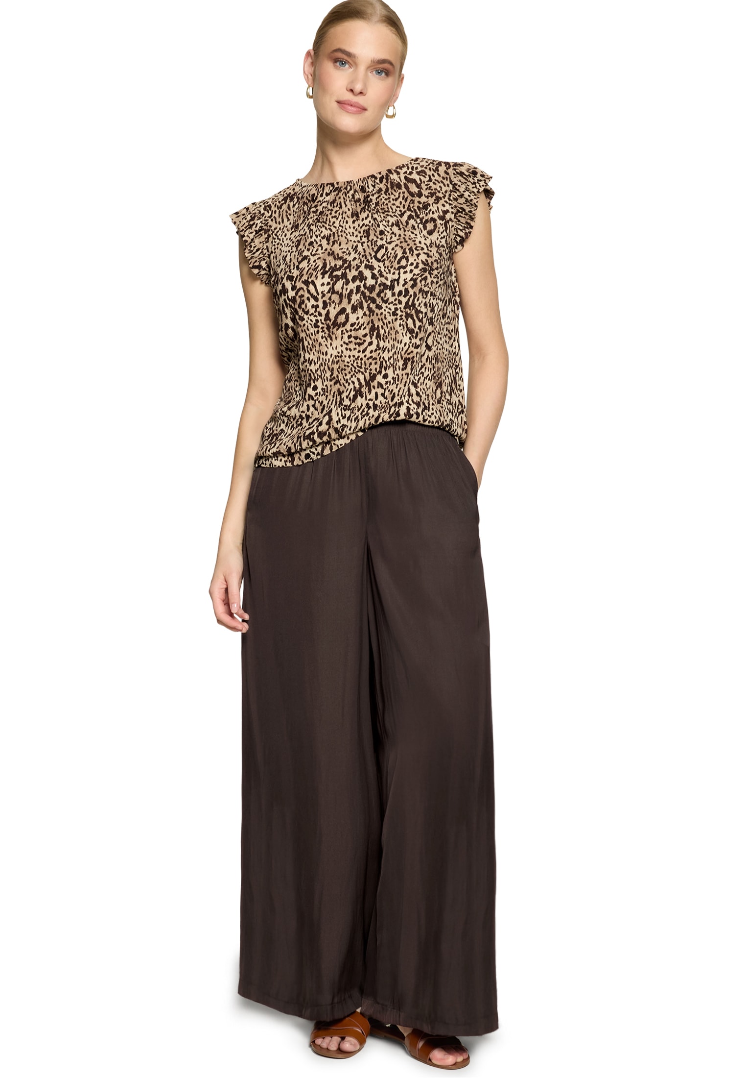 Zero Kurzarmshirt »Kurzarm-Shirt mit Animalprint«