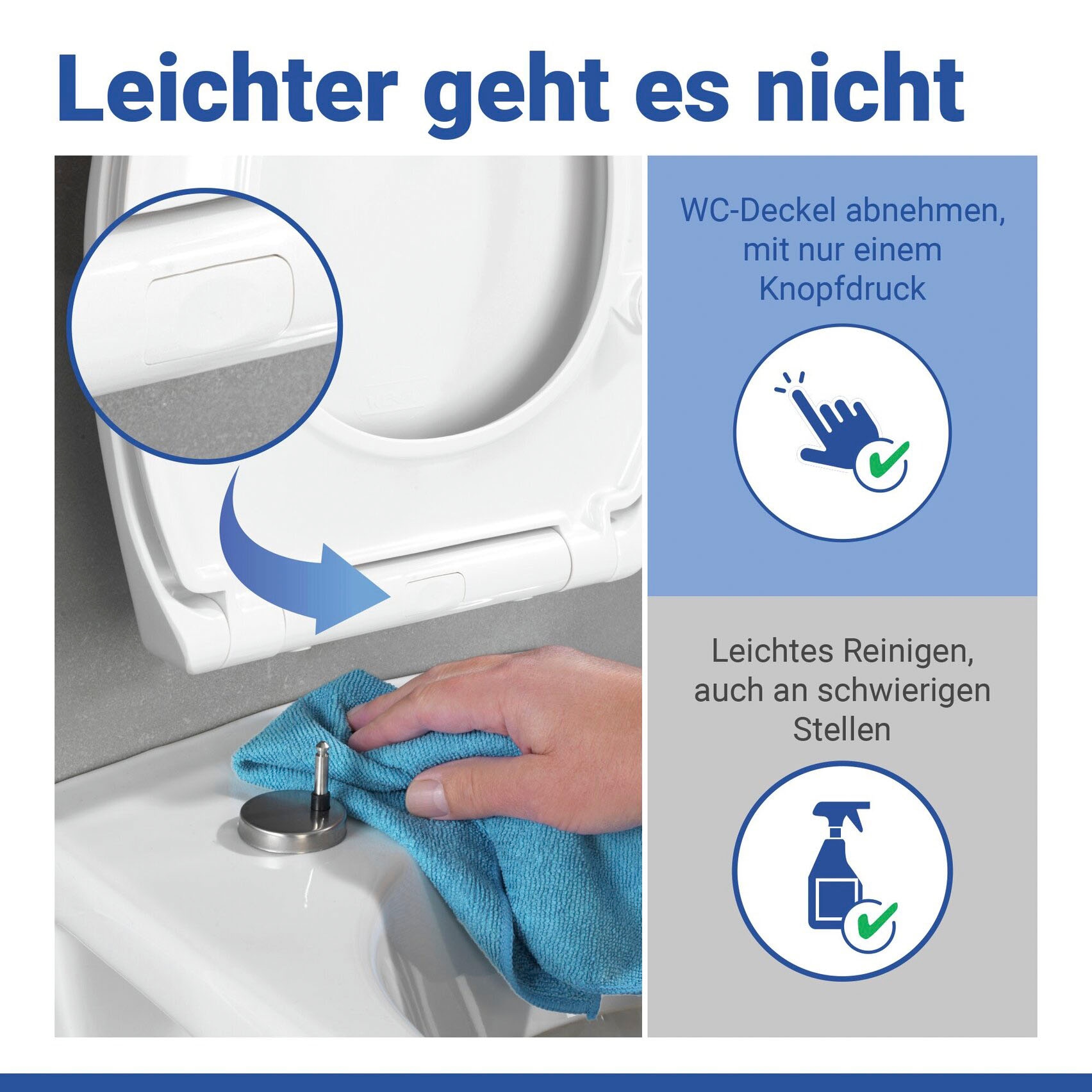 WENKO WC-Sitz »Gubbio« Duroplast, mit Absenkautomatik