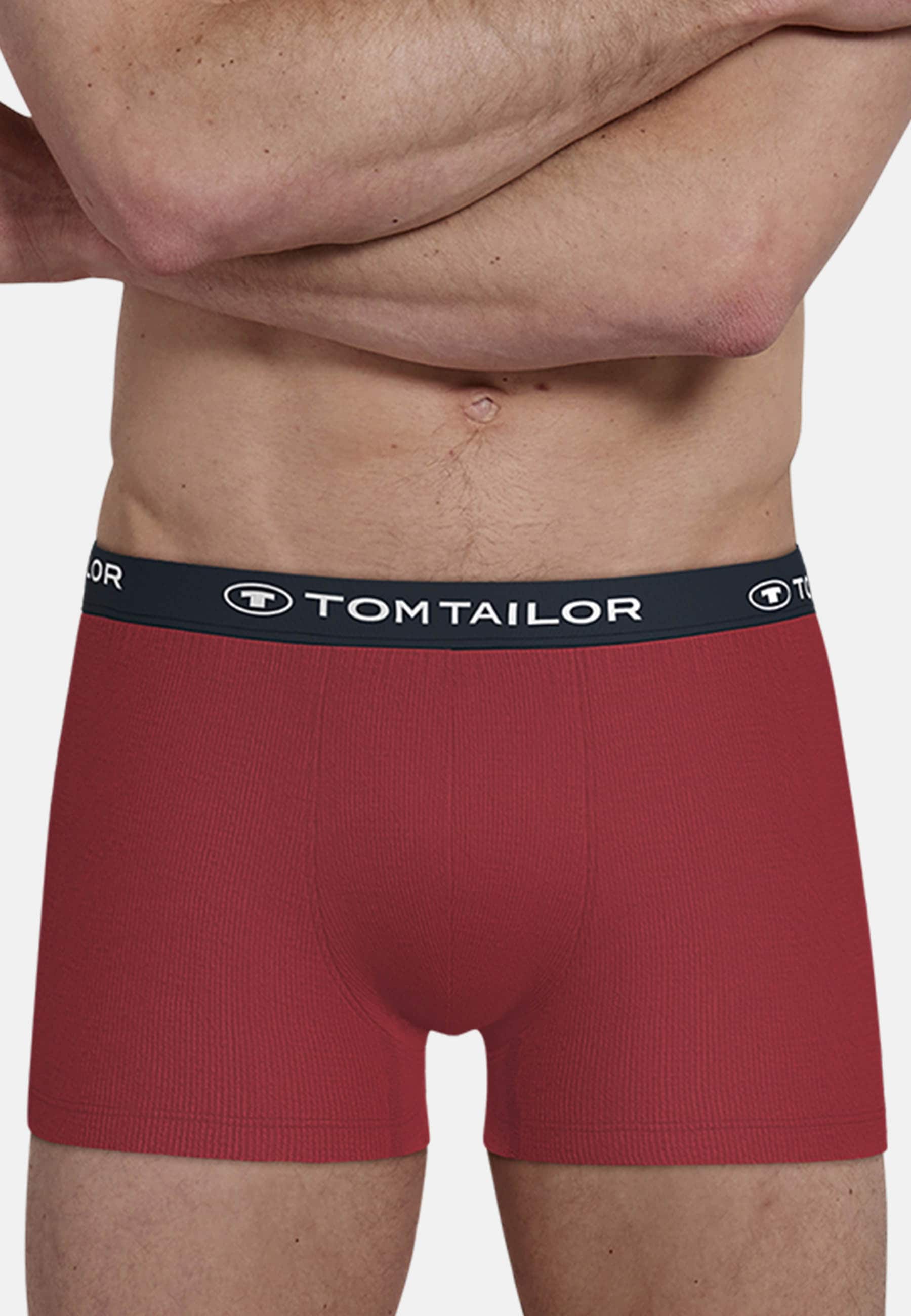 TOM TAILOR Boxershorts »Buffer« 3er Pack,  weich, bequem, basic, eng, Logobund, Baumwollmix