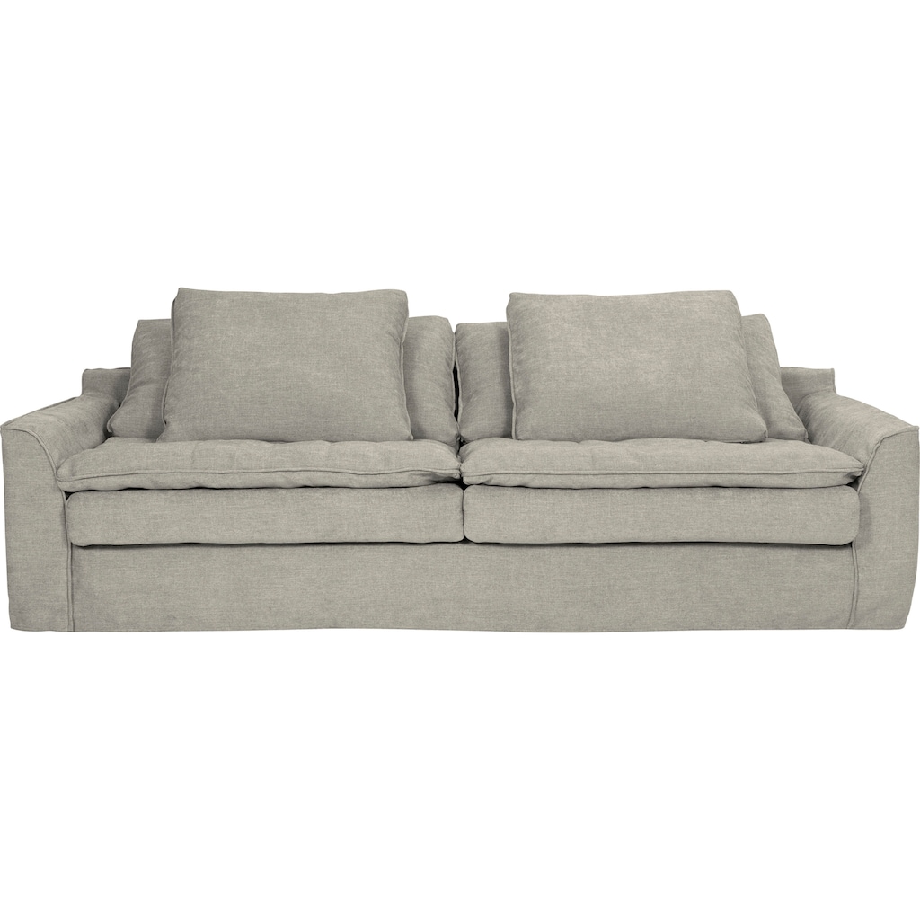 furninova Big-Sofa »Sake«, inklusive 4 Kissen, abnehmbarer und waschbarer Hussenbezug, Kissen mit Federn gefüllt, Memoryschaum, im skandinavischen Design