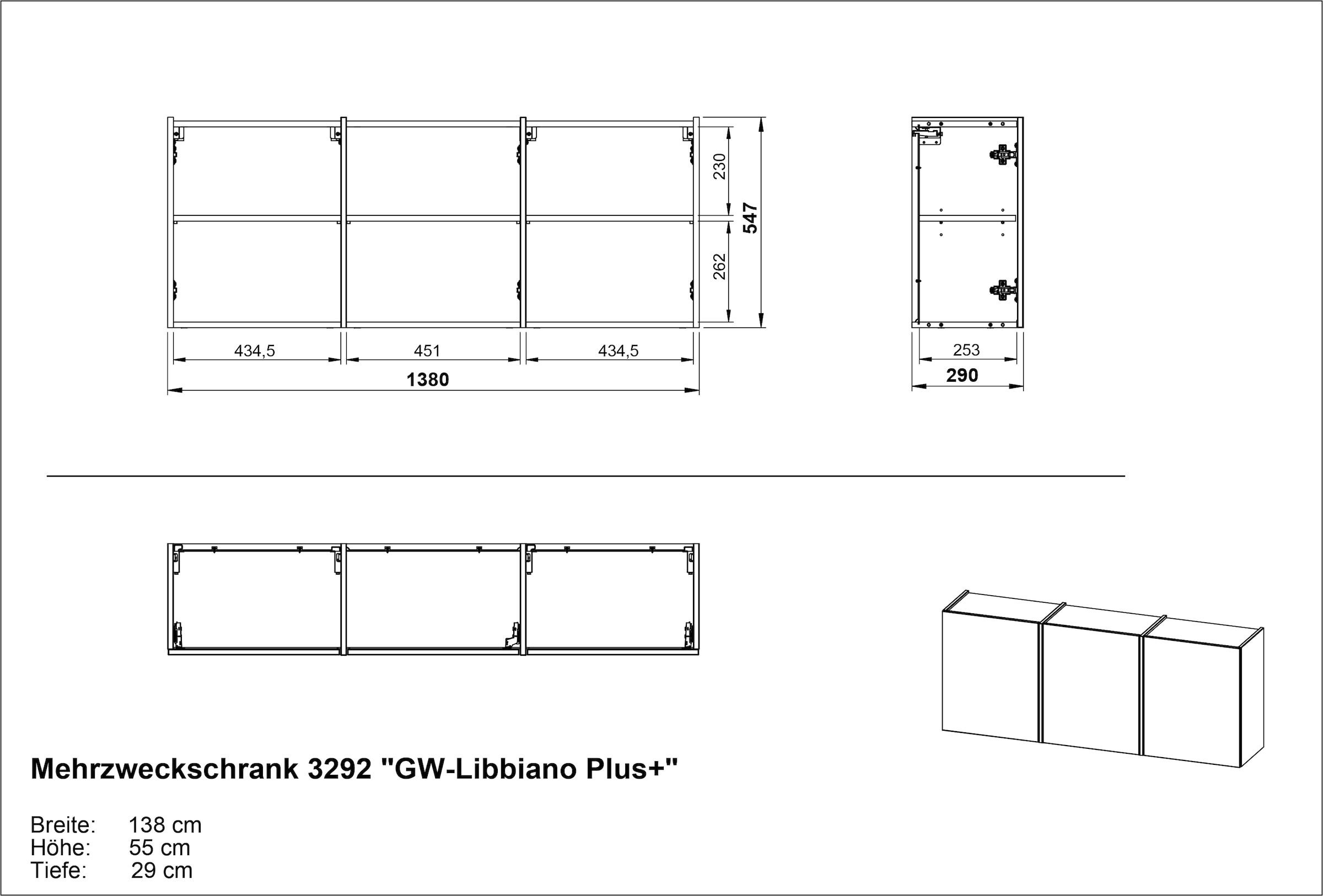 GERMANIA Garderoben-Set »GW-Libbiano Plus« 2 Stk. tlg.