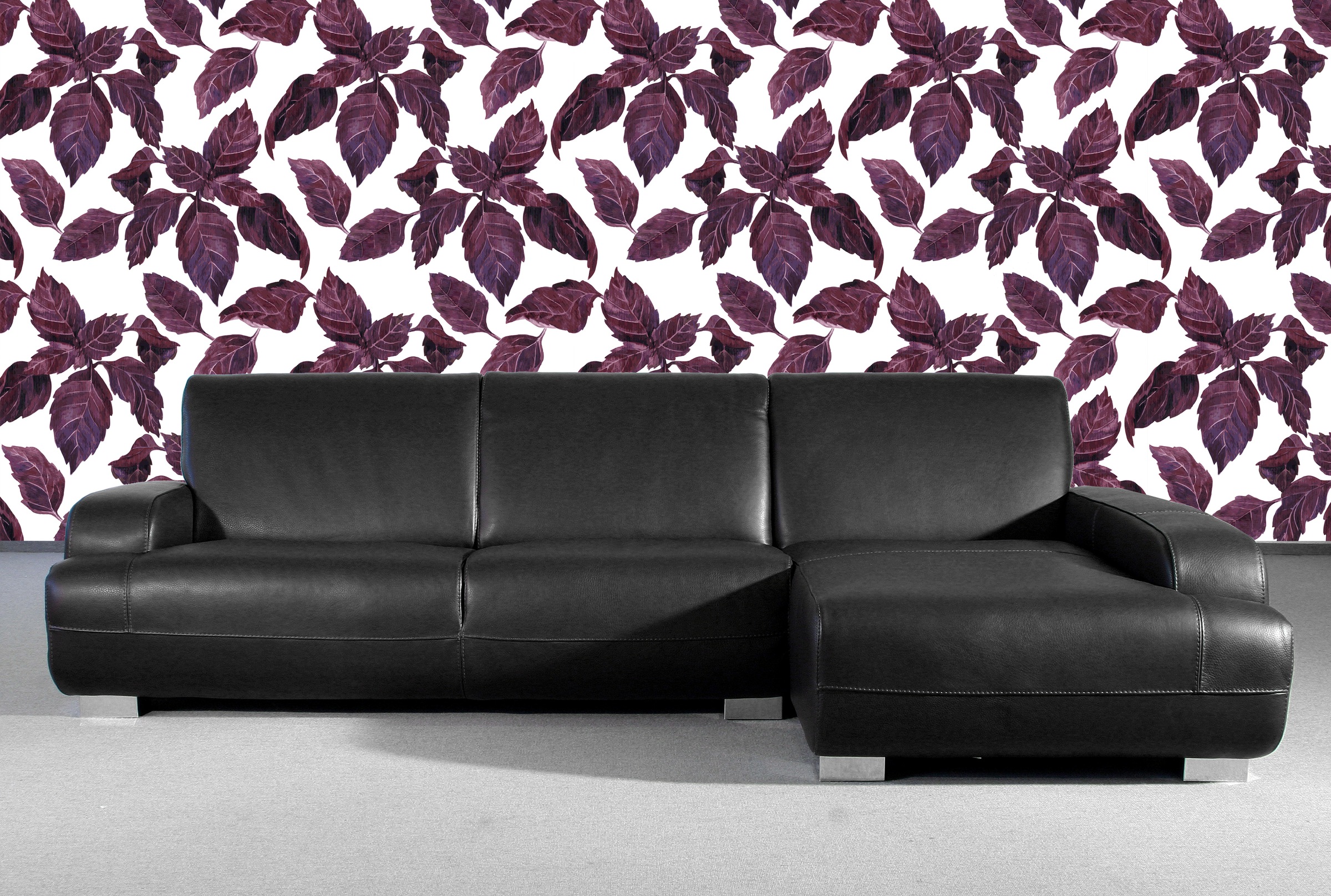 queence Vinyltapete »Hinn« botanisch glatt 90x250cm, selbstklebend, kinderleichte Anbringung, , Sticker