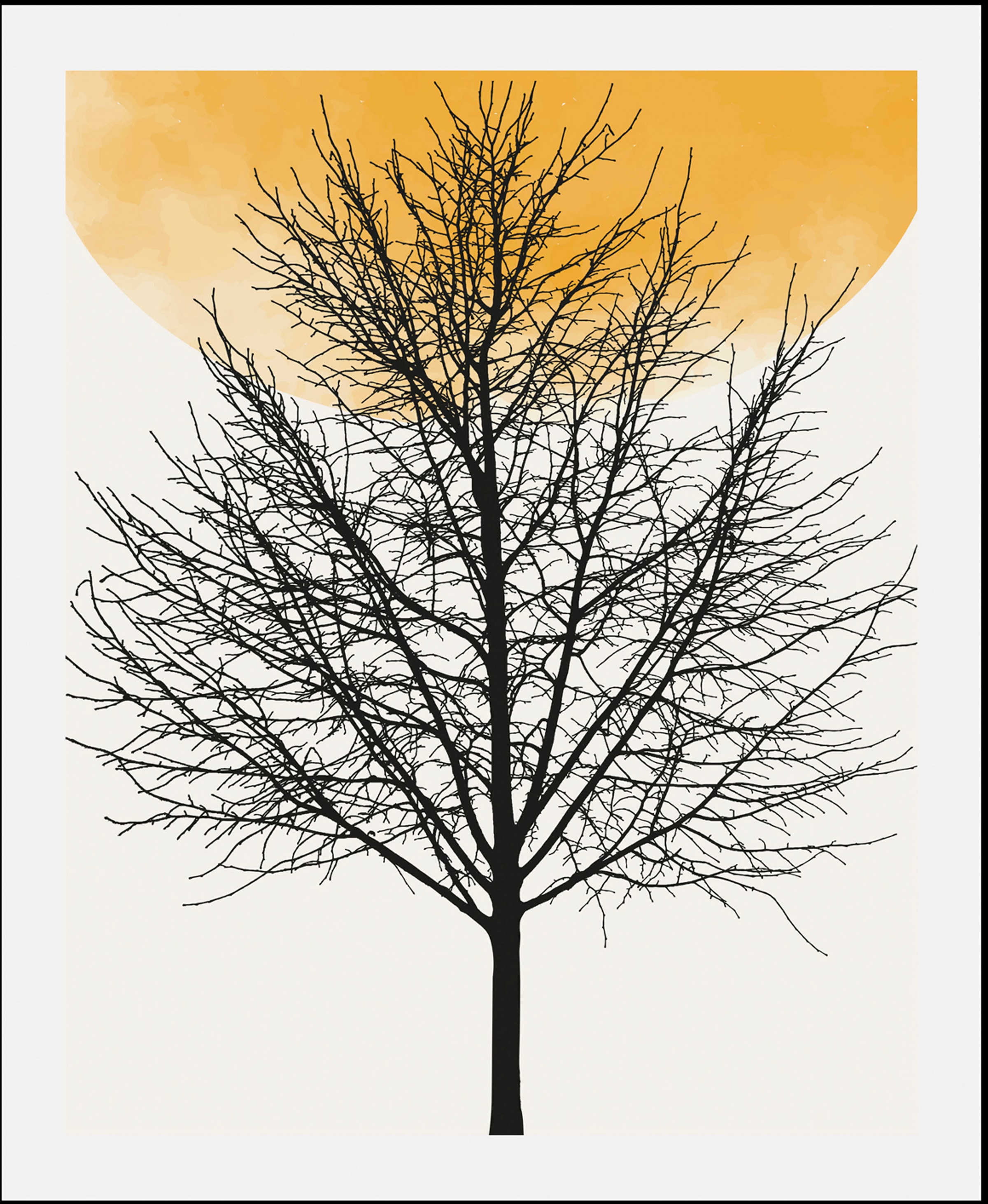queence Bild »Bloom« Baum | Baumbilder | Pflanzen | Pflanzenbilder | Sonnenaufgang 1 Stk. tlg. gerahmt