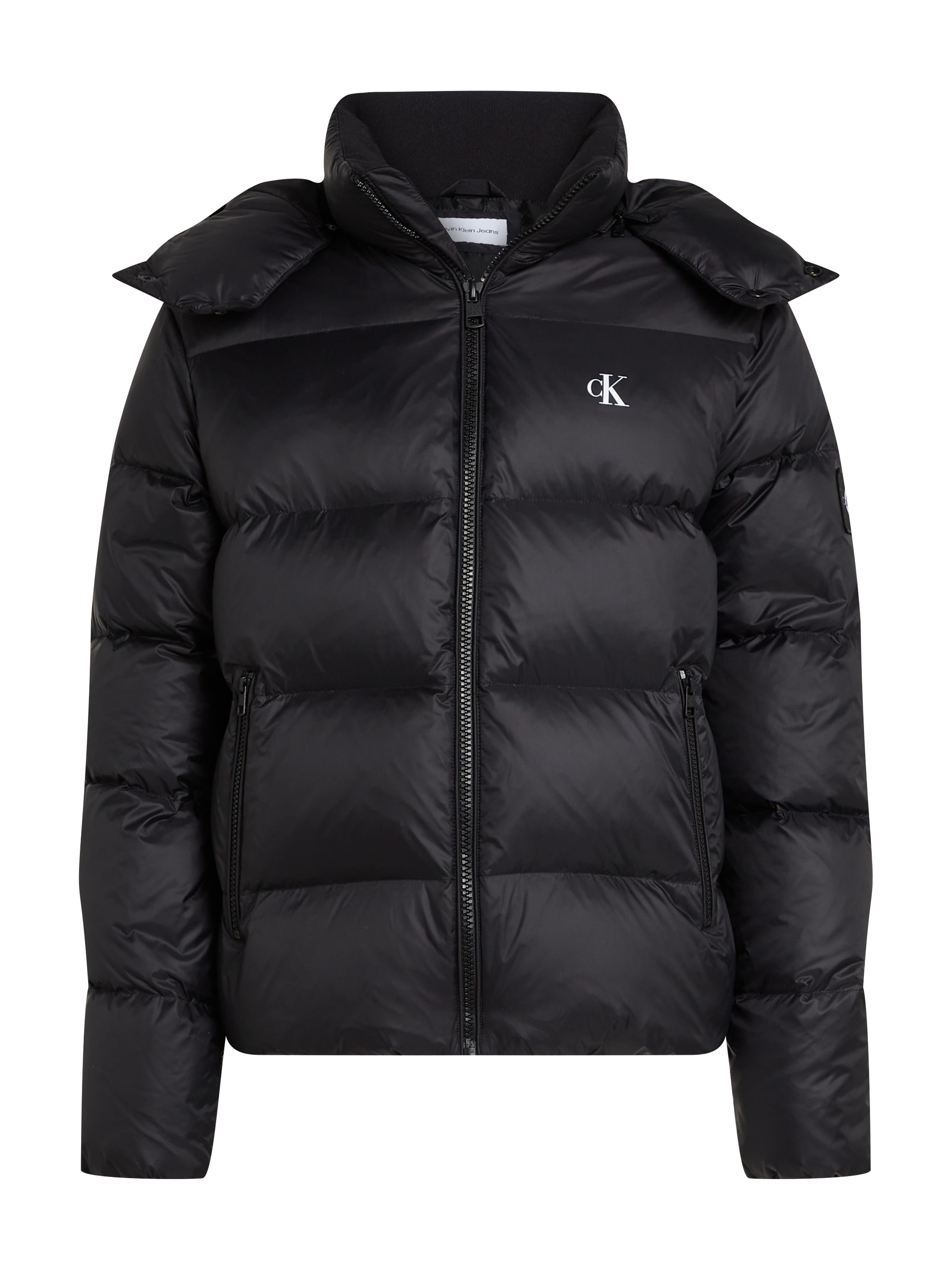 Calvin Klein Jeans Outdoorjacke »ESSENTIALS DOWN JACKET«, mit Kapuze, mit Logoprägung