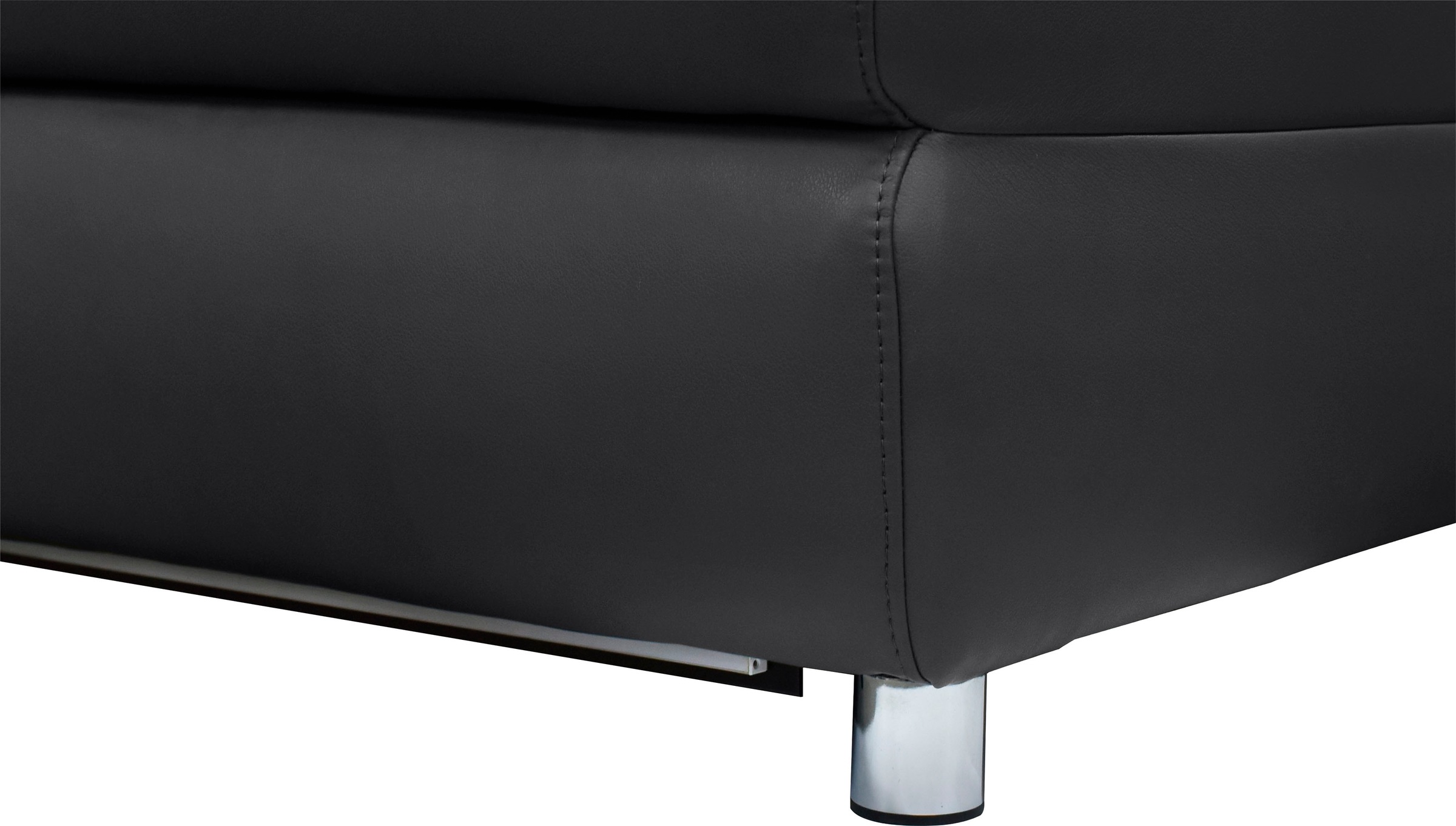 Places of Style 3-Sitzer »Pareli 229cm, manuelle u. elektr. Relaxfunktion in 2 Sitzen«, USB, KT-Verstellung, LED Beleuchtung, in Echtleder, Kunstleder, Web
