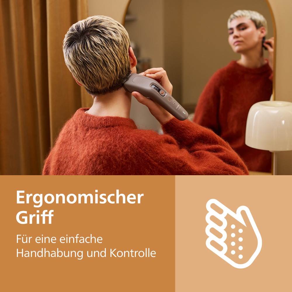 Philips Haarschneider »Serie 5000 HC5722/15« 2 Aufsätze 10 Längeneinstellungen, Turbo Modus und PowerAdapt Sensor