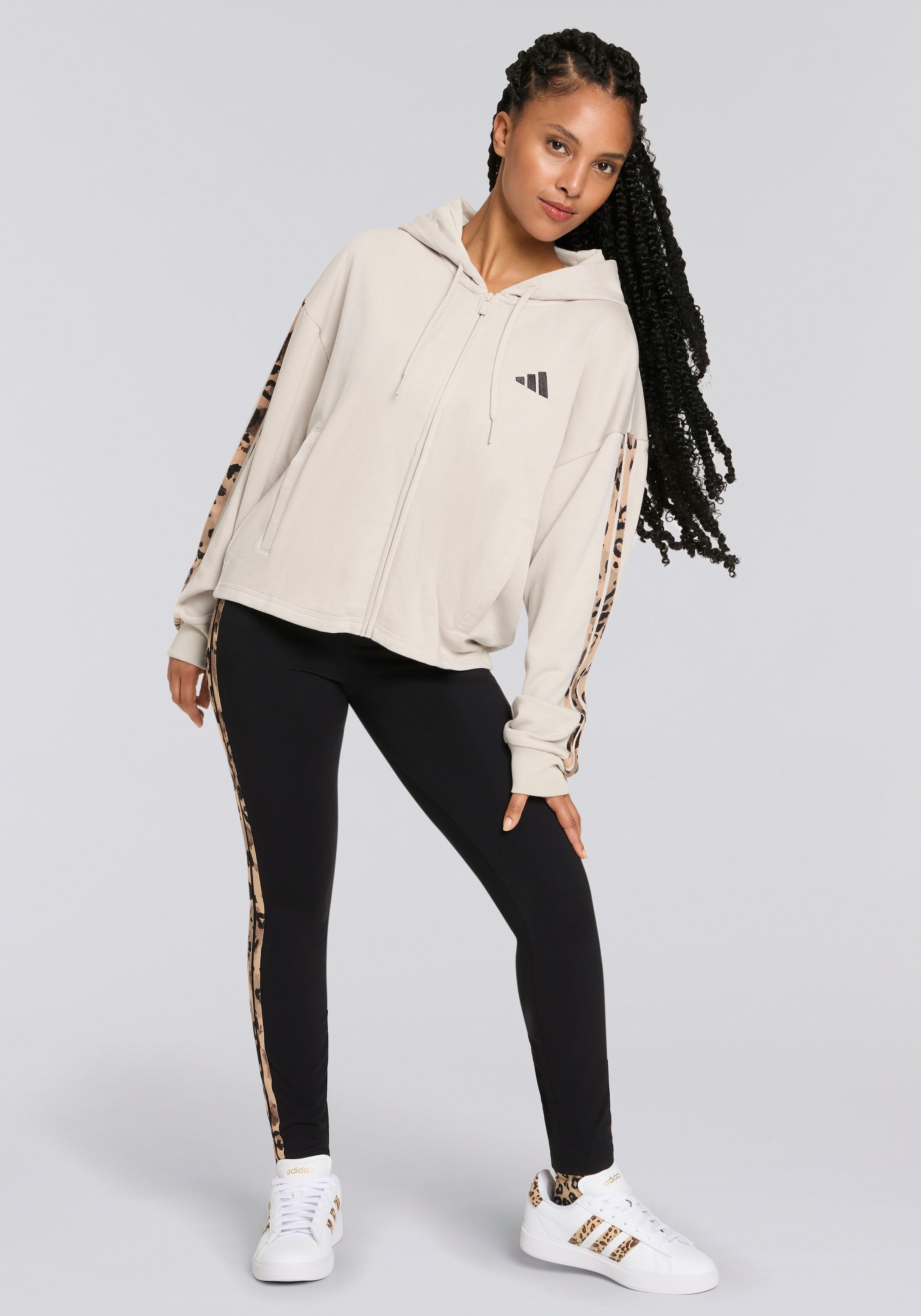 adidas Sportswear Kapuzensweatshirt »W AOP FT FZ«