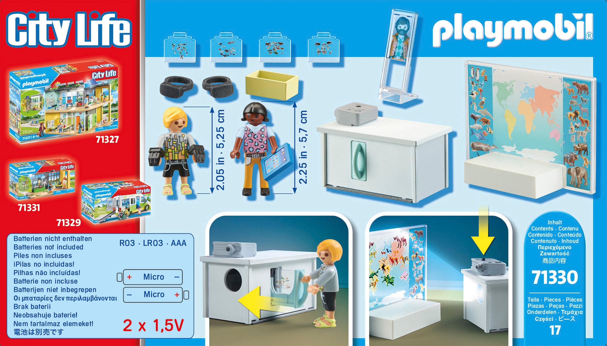 Playmobil® Konstruktions-Spielset »Virtuelles Klassenzimmer (71330), My City Life«, (17 St.), mit Licht; Made in Germany
