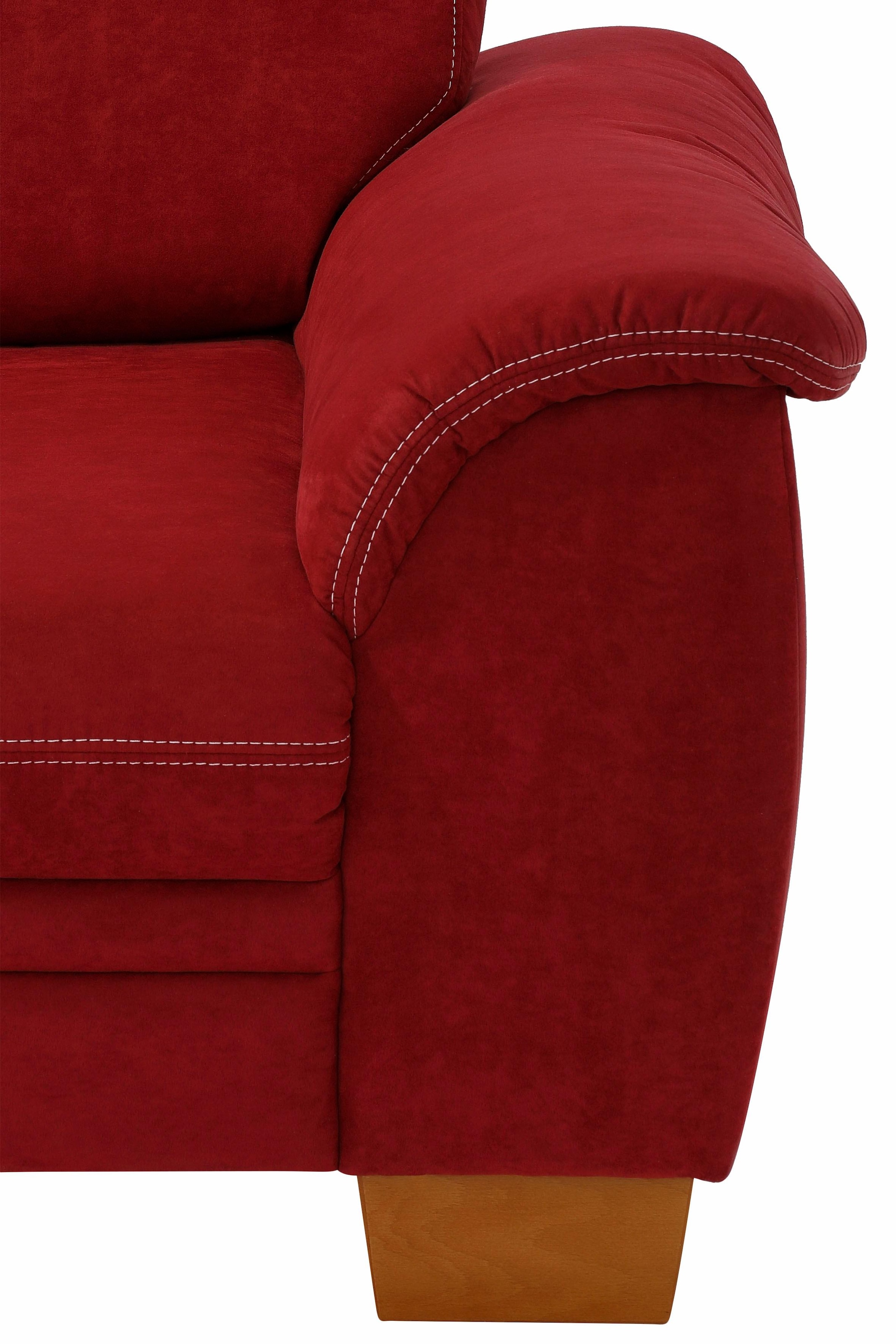 Home affaire 3,5-Sitzer »Husum« mit Sitztiefenverstellung, Kontrastnaht und Federkern