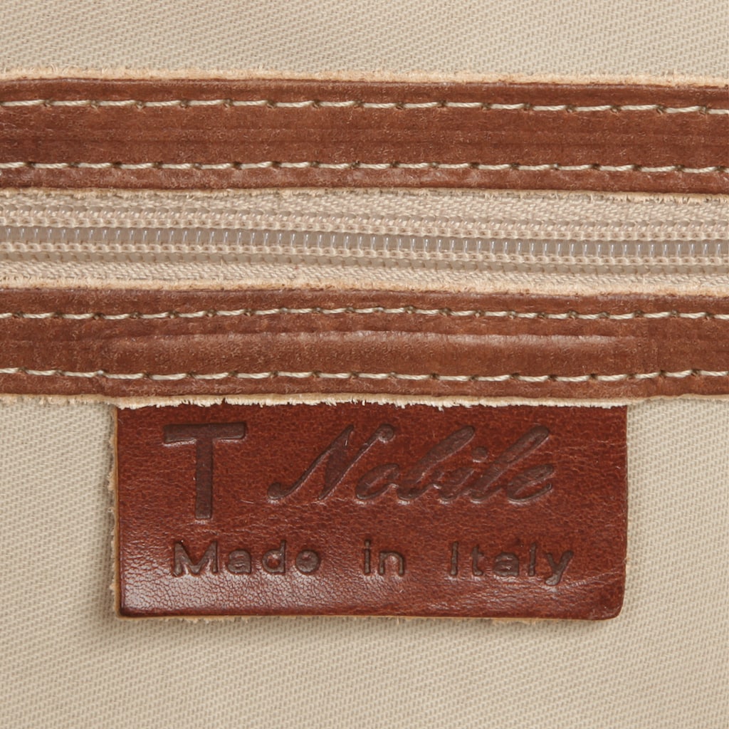 Piké Reisetasche, (1 tlg.), echt Leder, Made in Italy