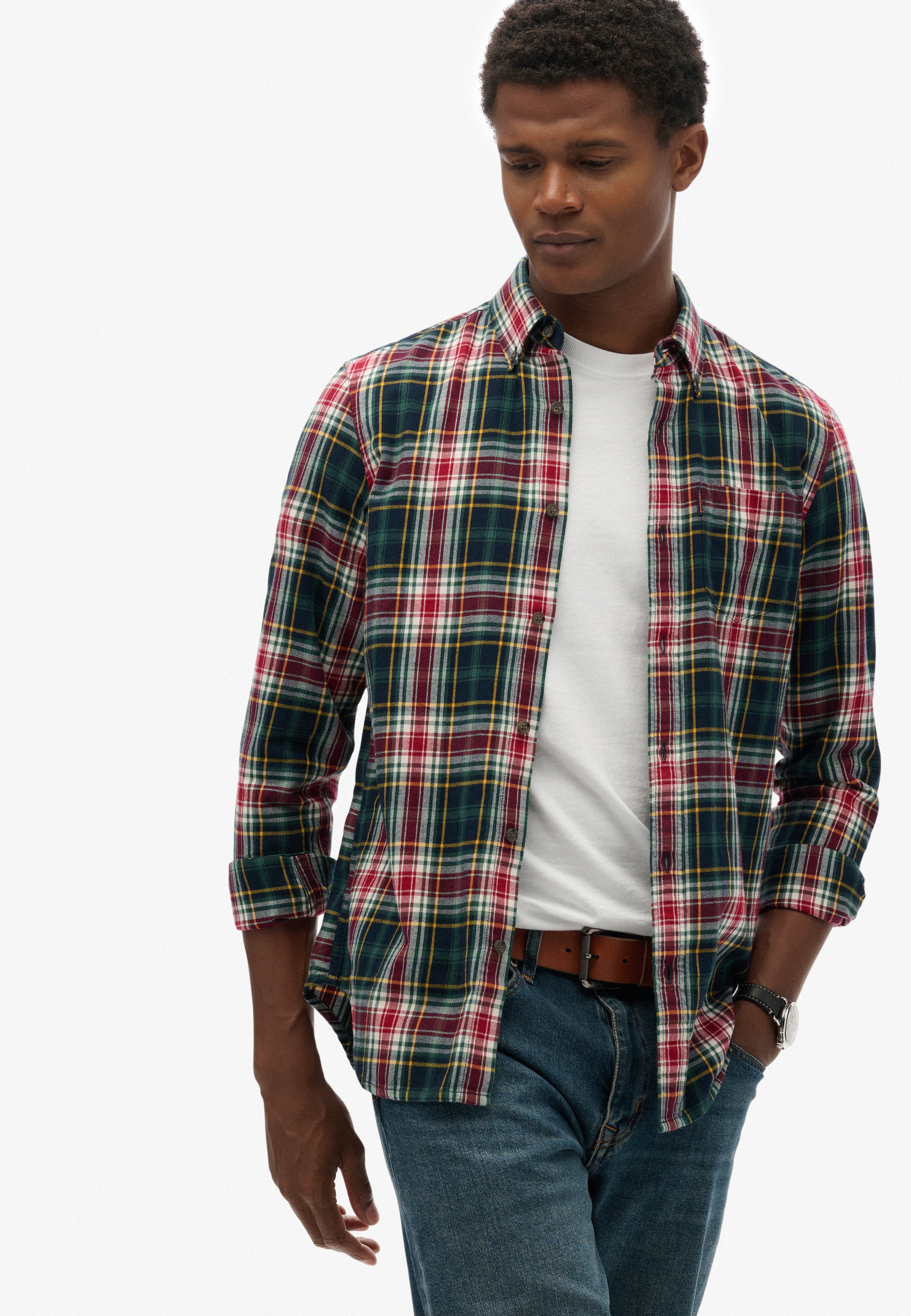 Superdry Langarmhemd »VINTAGE CHECK SHIRT«