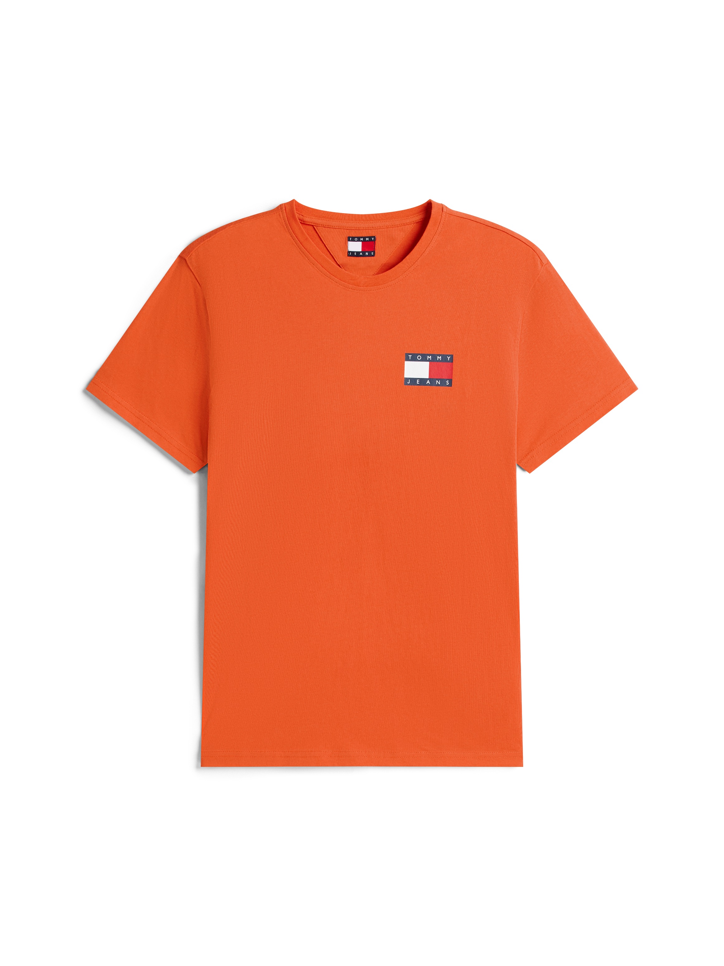 Tommy Jeans T-Shirt »TJM SLIM ESSENTIAL FLAG TEE EXT«, Mit Rundhalsausschnitt