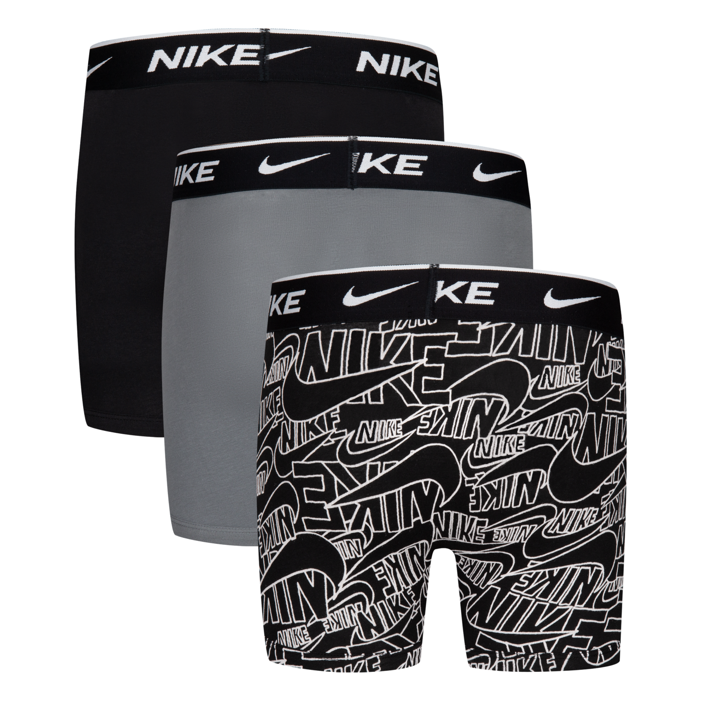 Nike Sportswear Boxershorts »NHB PRINT E DAY CT STRCH 3P« 3 Stk. für Kinder, Dreierpack, aus Baumwolle und Elasthan
