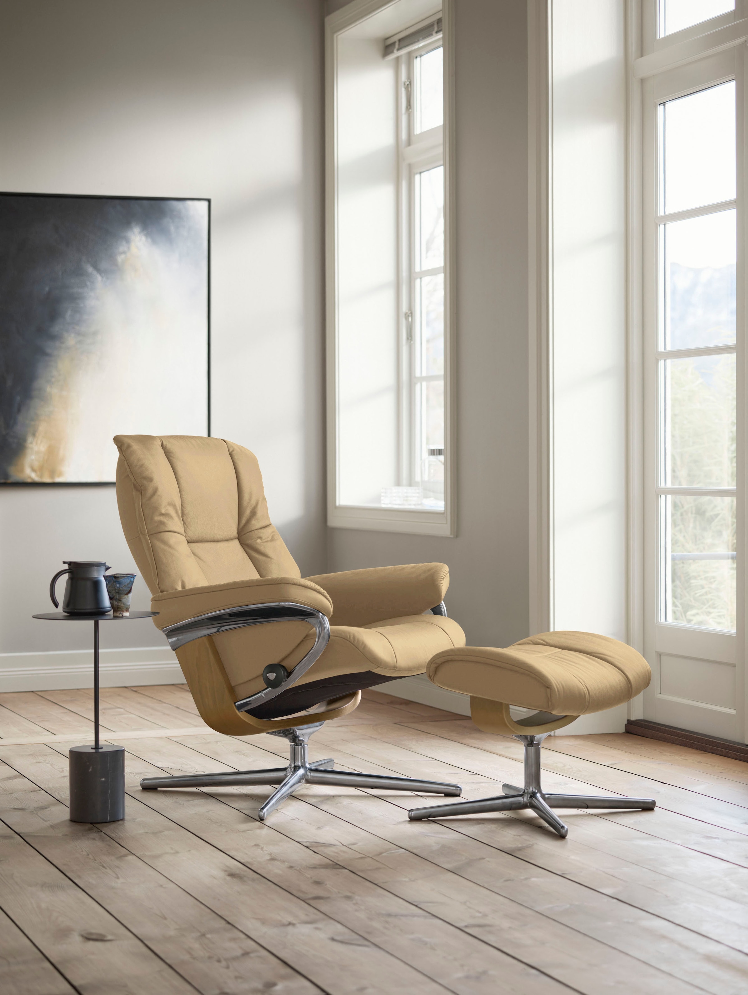 Stressless® Relaxsessel »Mayfair«, mit Cross Base, Größe S, M & L, Holzakzent Eiche