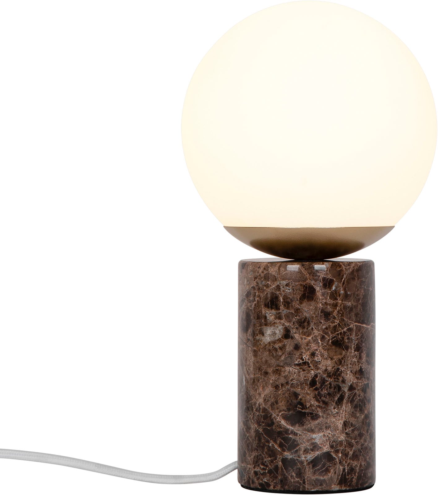 Nordlux Tischleuchte »Lilly Marble«, Zeitgenössisches Art-Deco-Design, Kippschalter am Kabel
