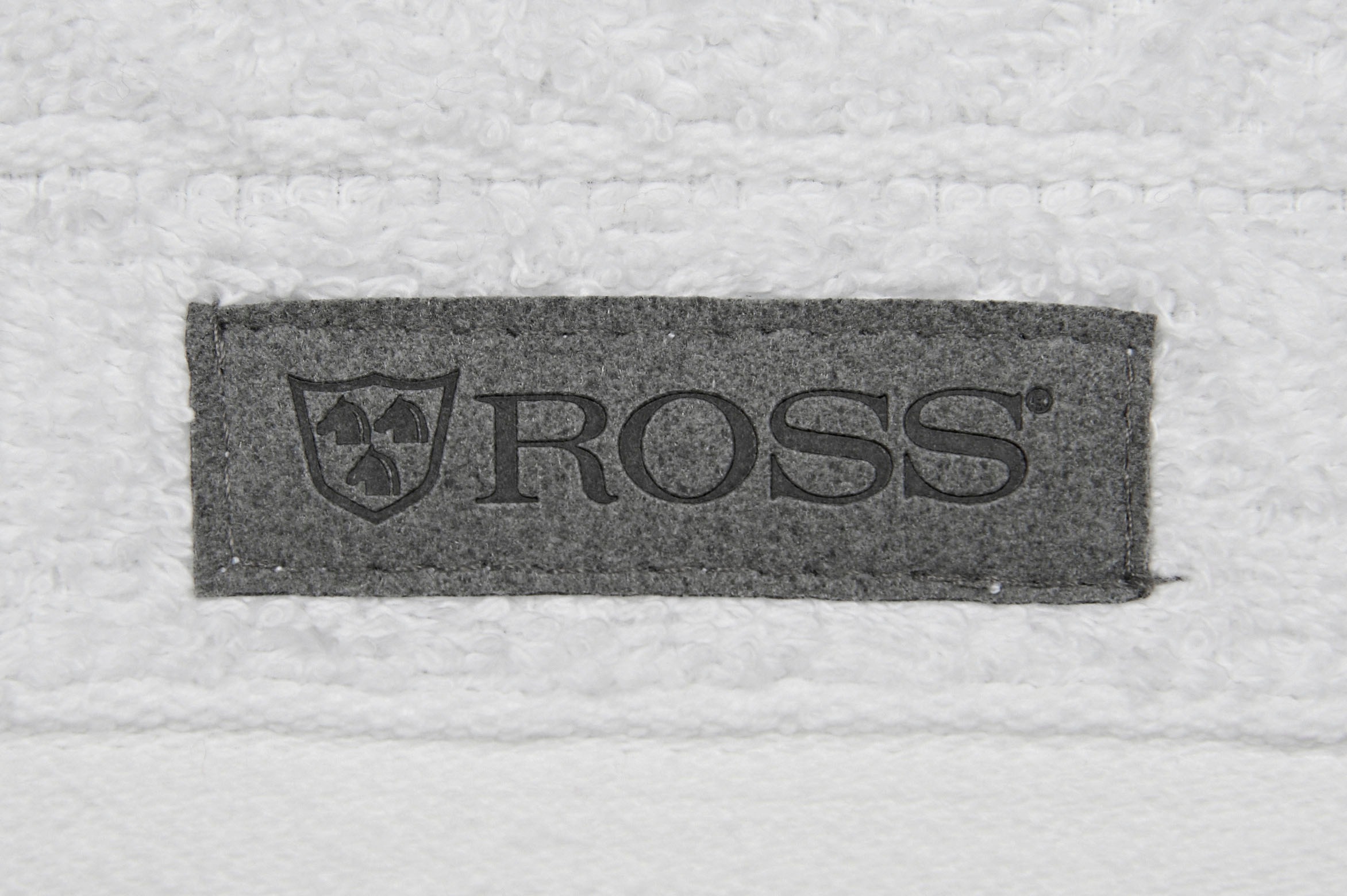 ROSS Handtuch »Smart«, (2 St.), Uni-Rippe mit Velourslabel