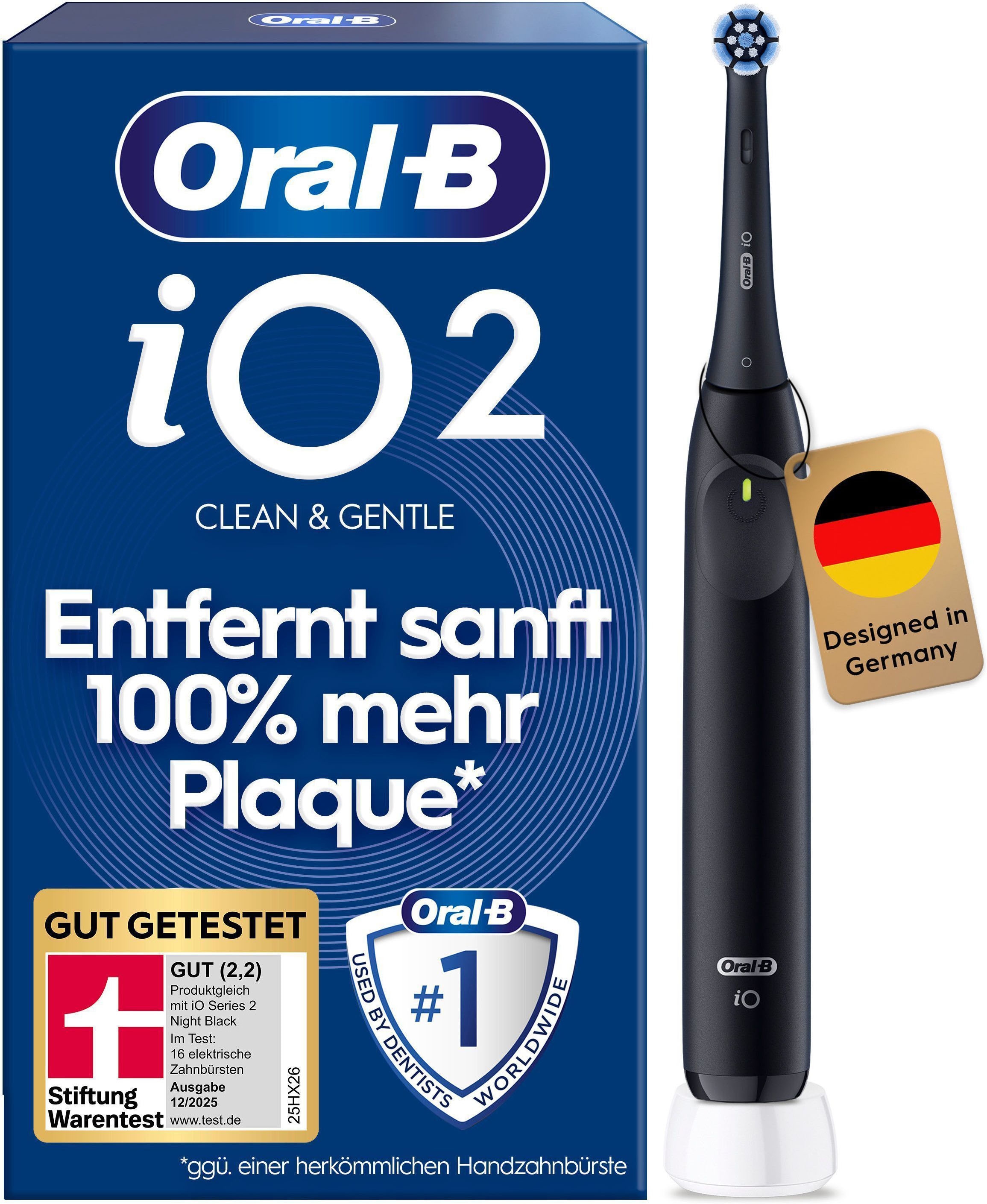 Oral-B Elektrische Zahnbürste »Oral-B iO Series 2« 1 Stk. Aufsteckbürsten für die sanfte Reinigung