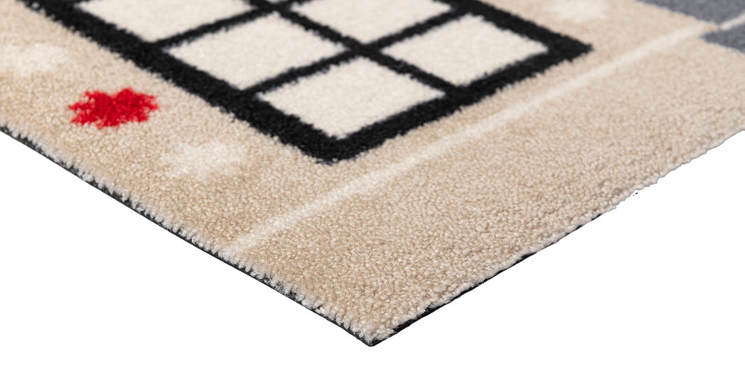 wash+dry by Kleen-Tex Fußmatte »Cozy Cabin« rechteckig 9 mm Höhe