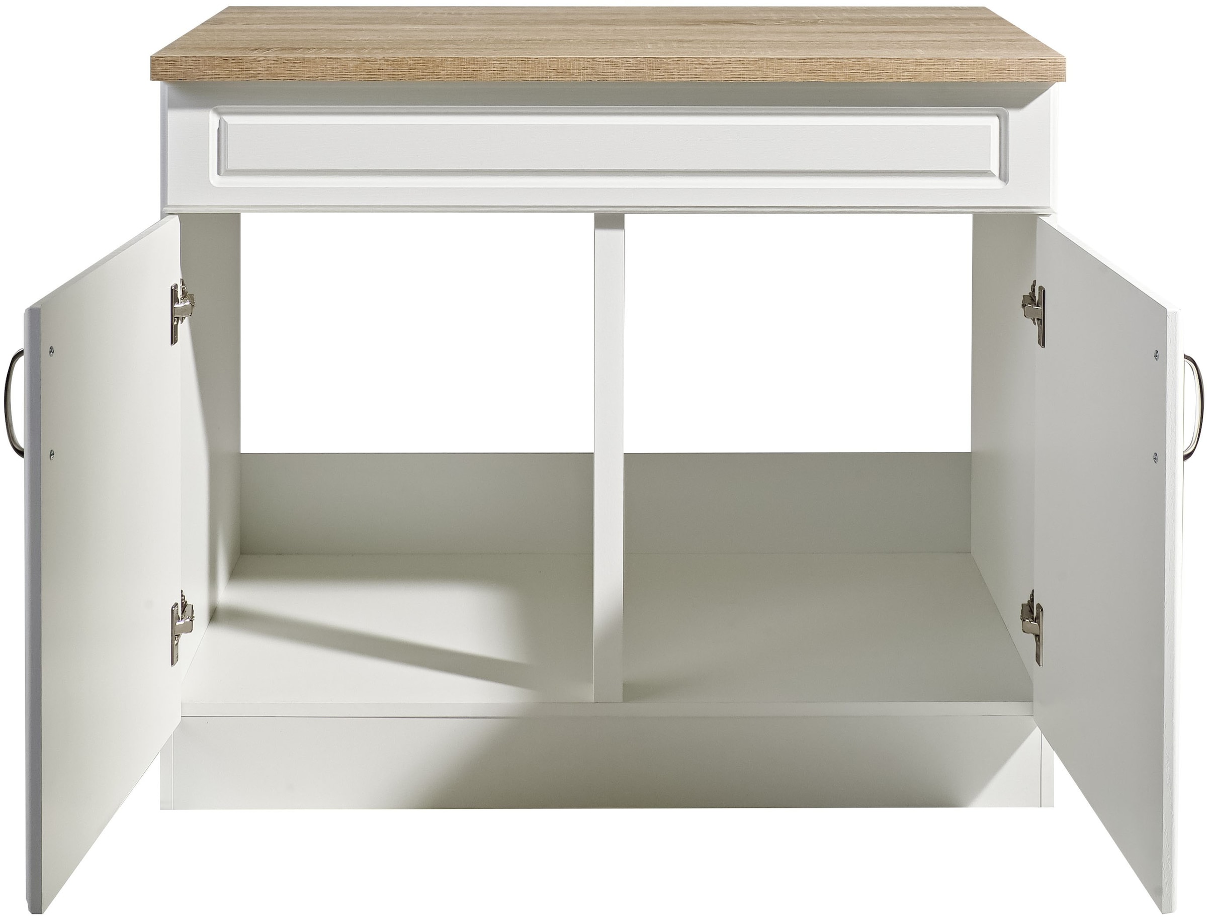 wiho Küchen Unterschrank »Linz«, 100 cm breit, in Landhaus-Optik