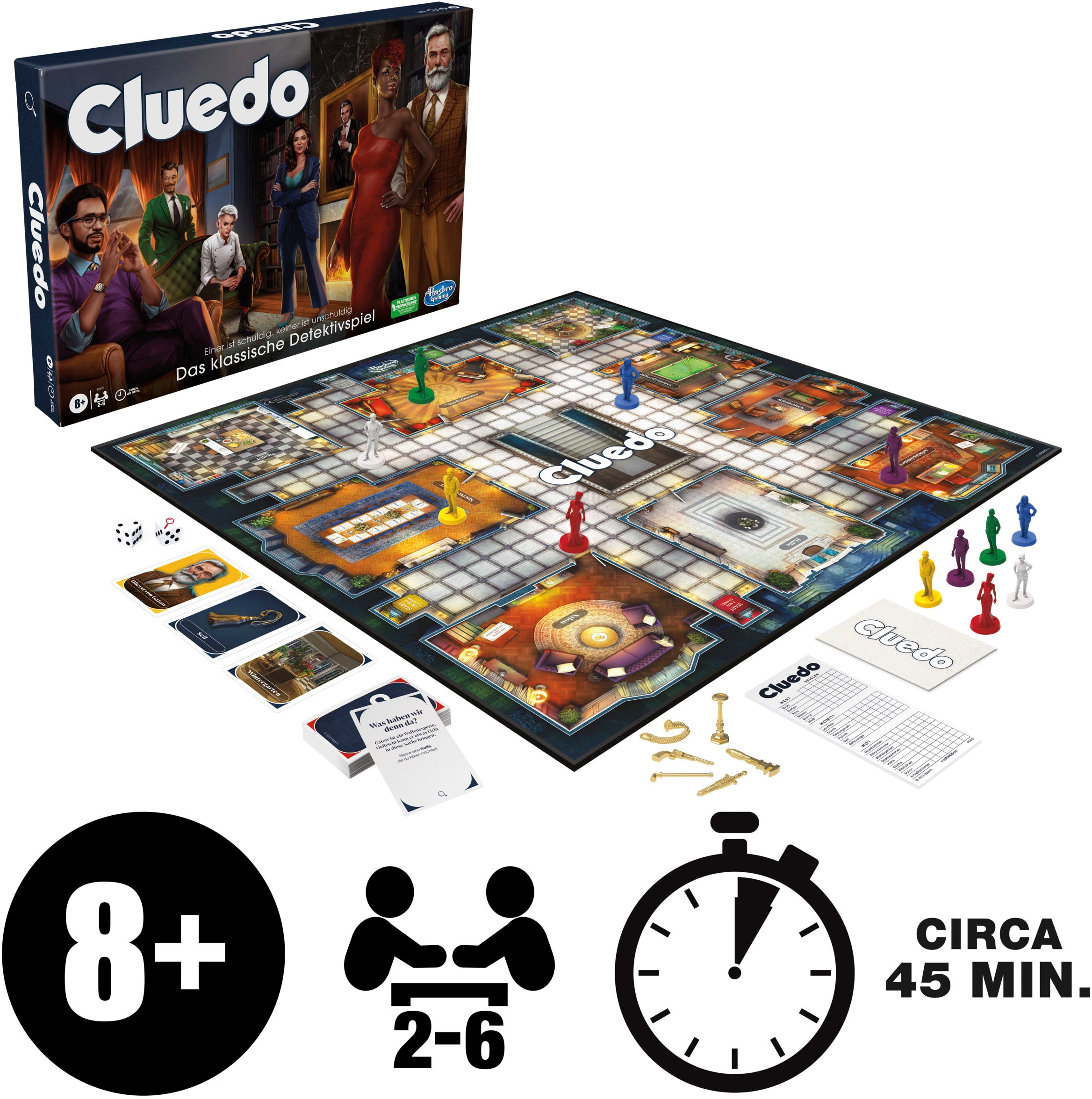 Hasbro Spiel »Cluedo Das klassische Detektivspiel«