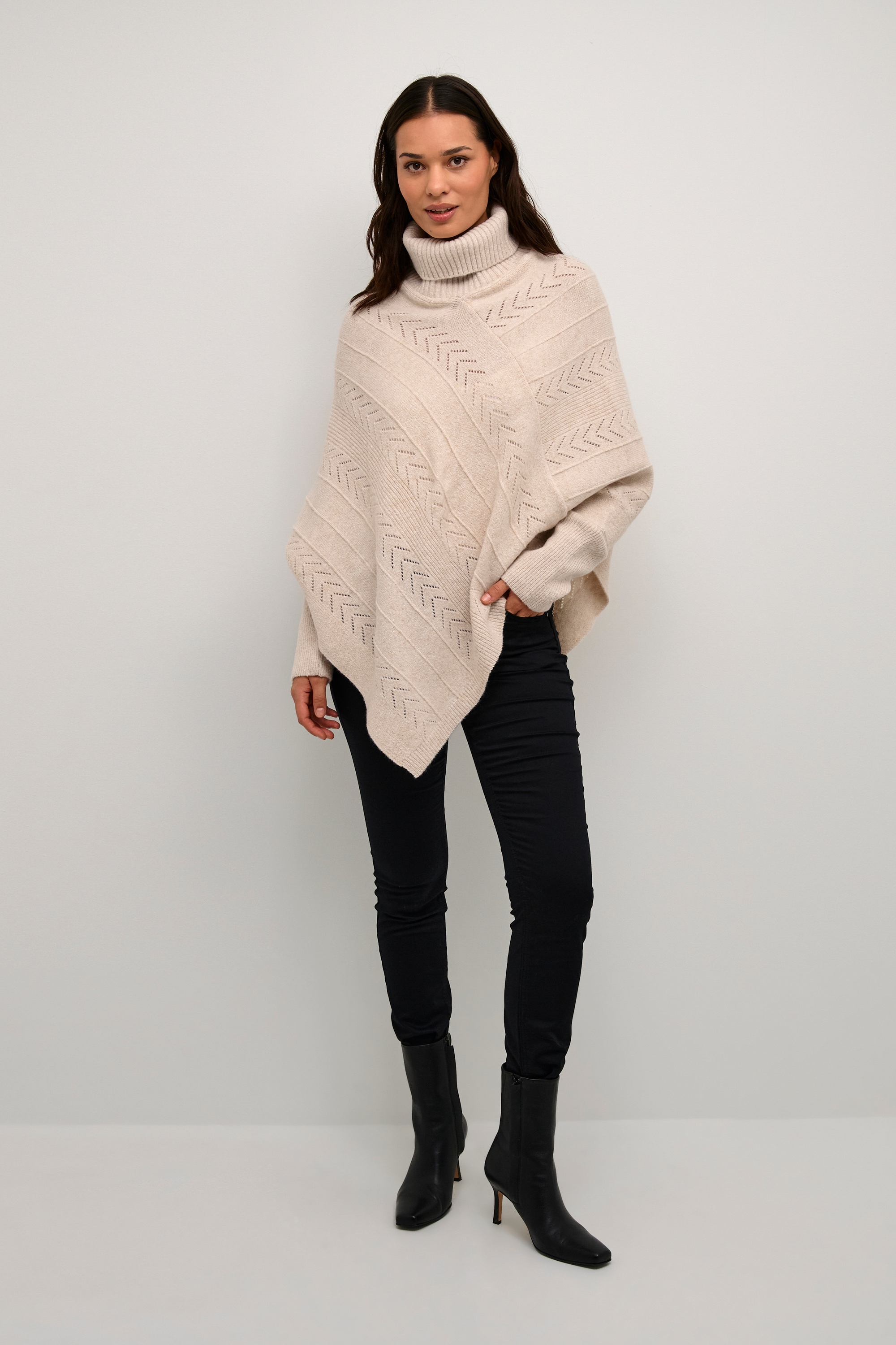 Cream Strickponcho »Poncho CRHoliday«