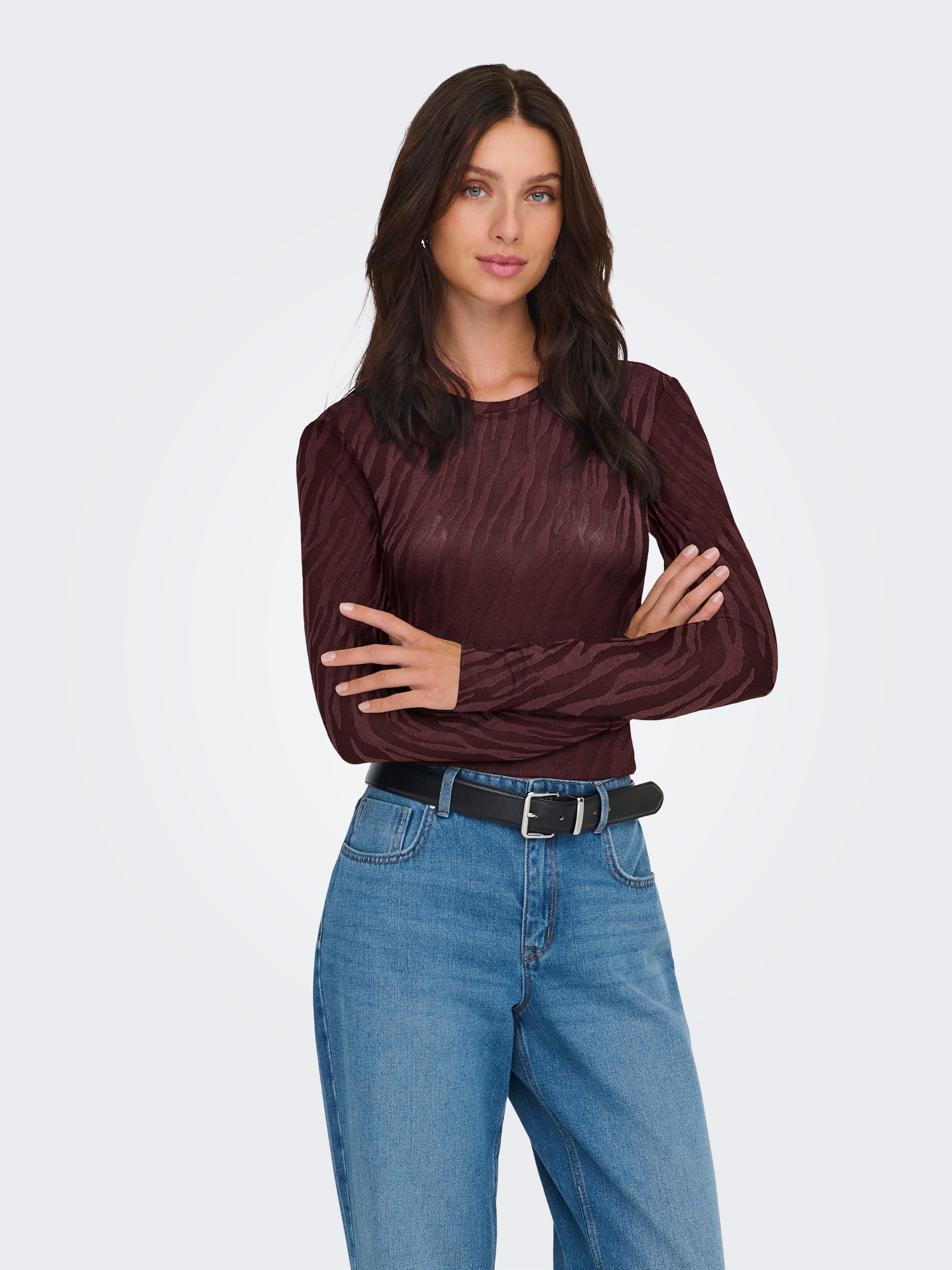 ONLY Langarmshirt »ONLZELE L/S ROUNDNECK TOP JRS«