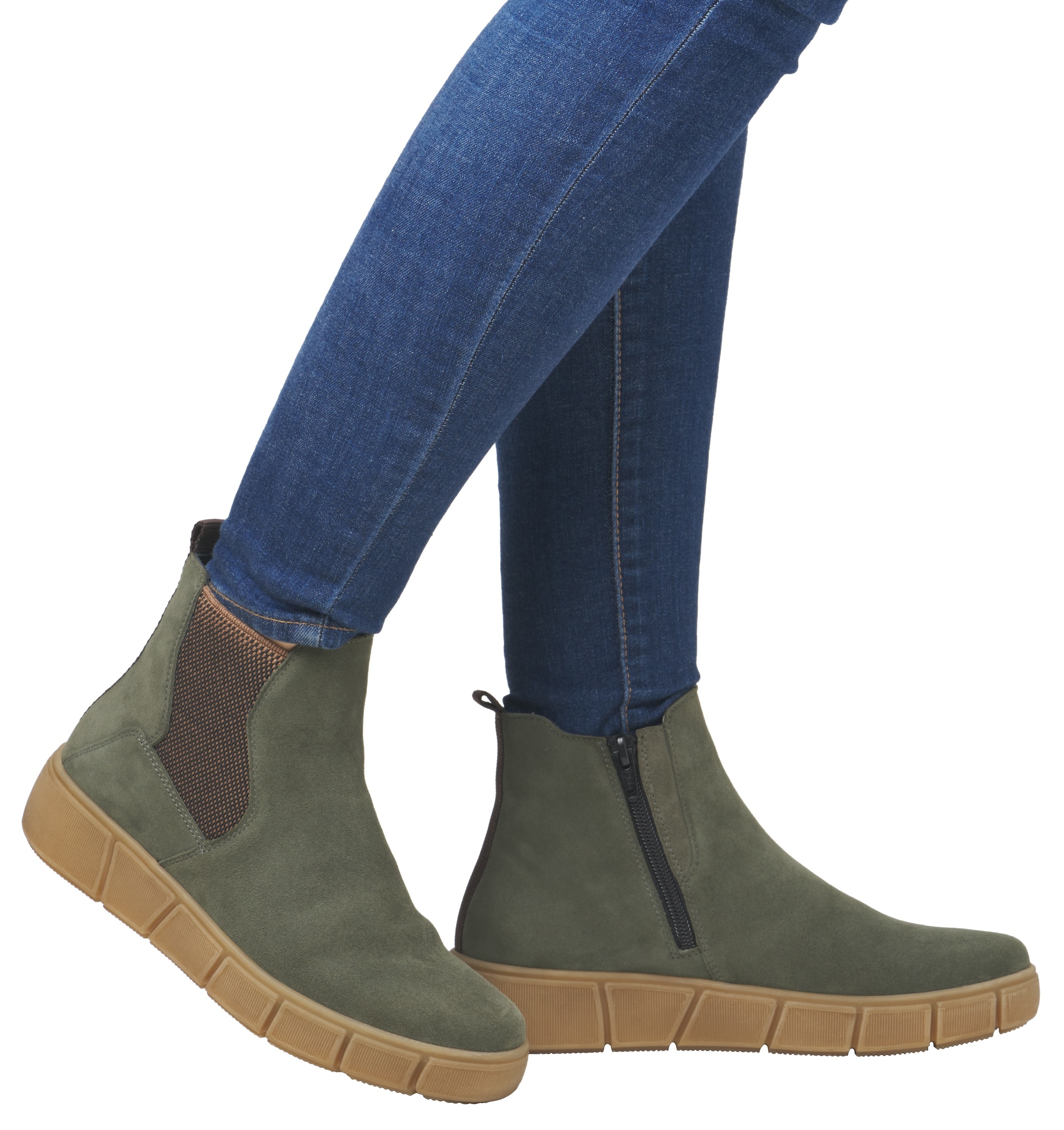 Remonte Chelseaboots, Plateau, Stiefelette, Ankleboots mit zusätzlichem Reißverschluss