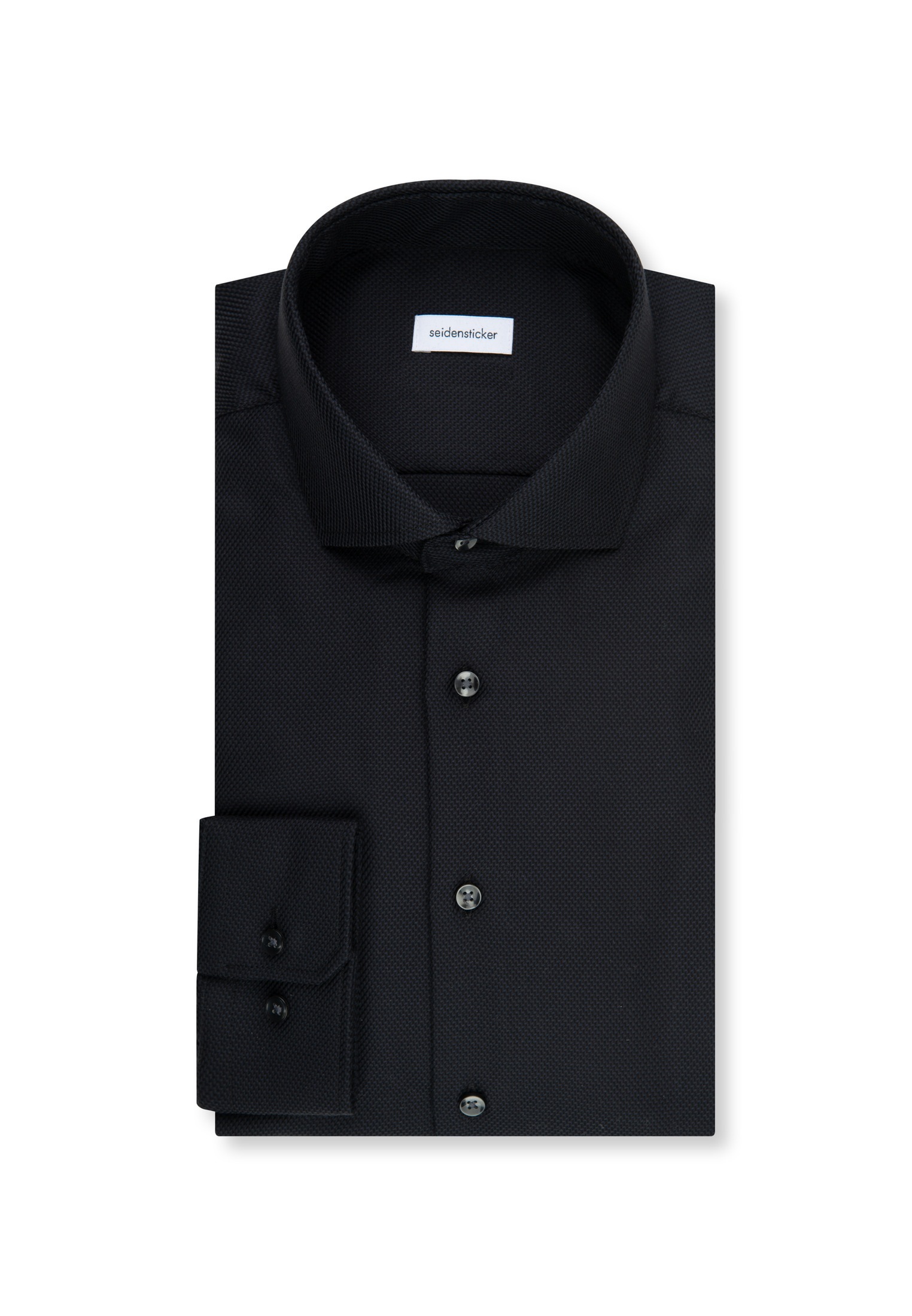 seidensticker Businesshemd »Schwarze Rose« Regular 1/1 Kentkragen Struktur