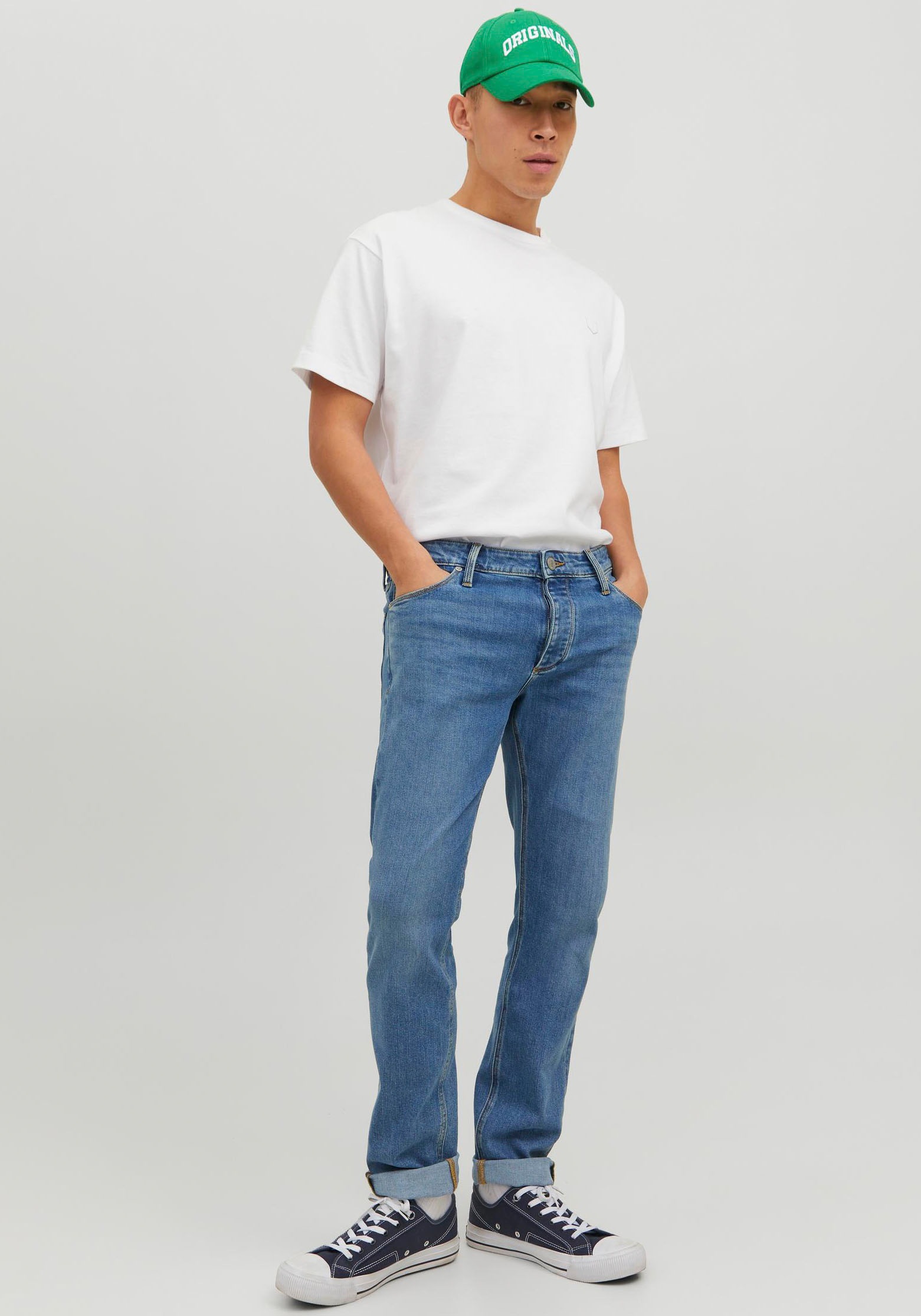 Jack & Jones Slim-fit-Jeans »JJIGLENN JJEVAN AM 377 LID«