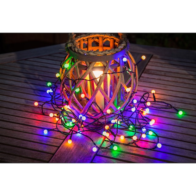 KONSTSMIDE LED-Lichterkette, 80 St.-flammig, LED Globelichterkette, runde  Dioden, 80 bunte Dioden online bei OTTO