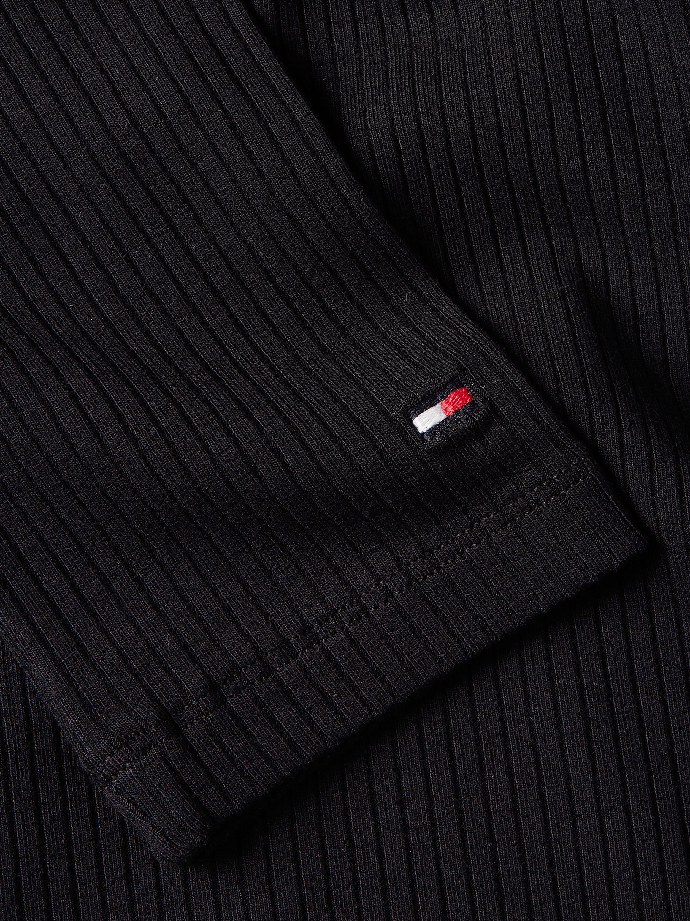 Tommy Hilfiger Langarmshirt »SLIM 5X2 RIB O-NK LS«, mit Struktur