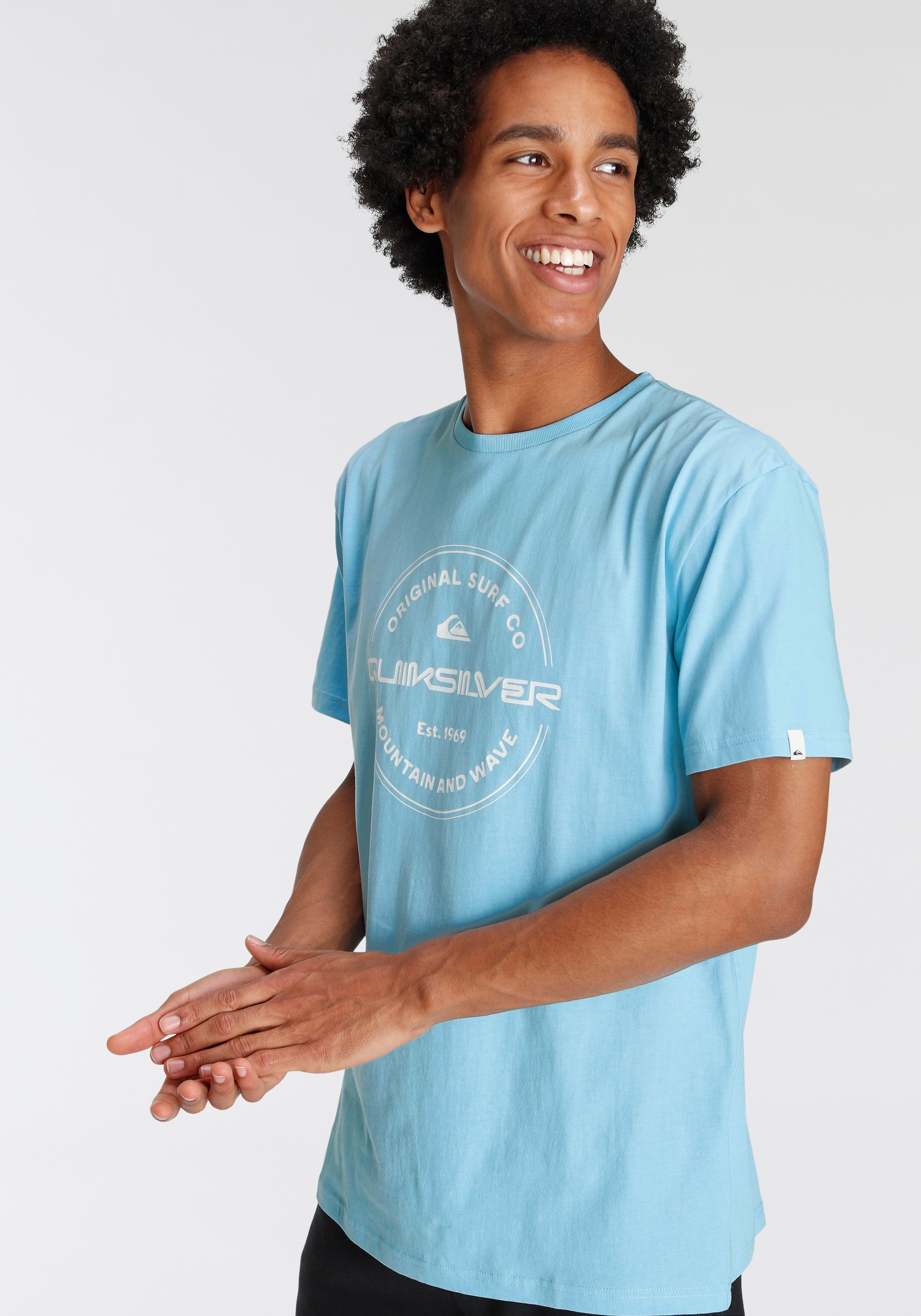 Quiksilver T-Shirt »Herren Doppelpack 2 tlg.) mit OTTO shoppen bei Logodruck«, online (Packung
