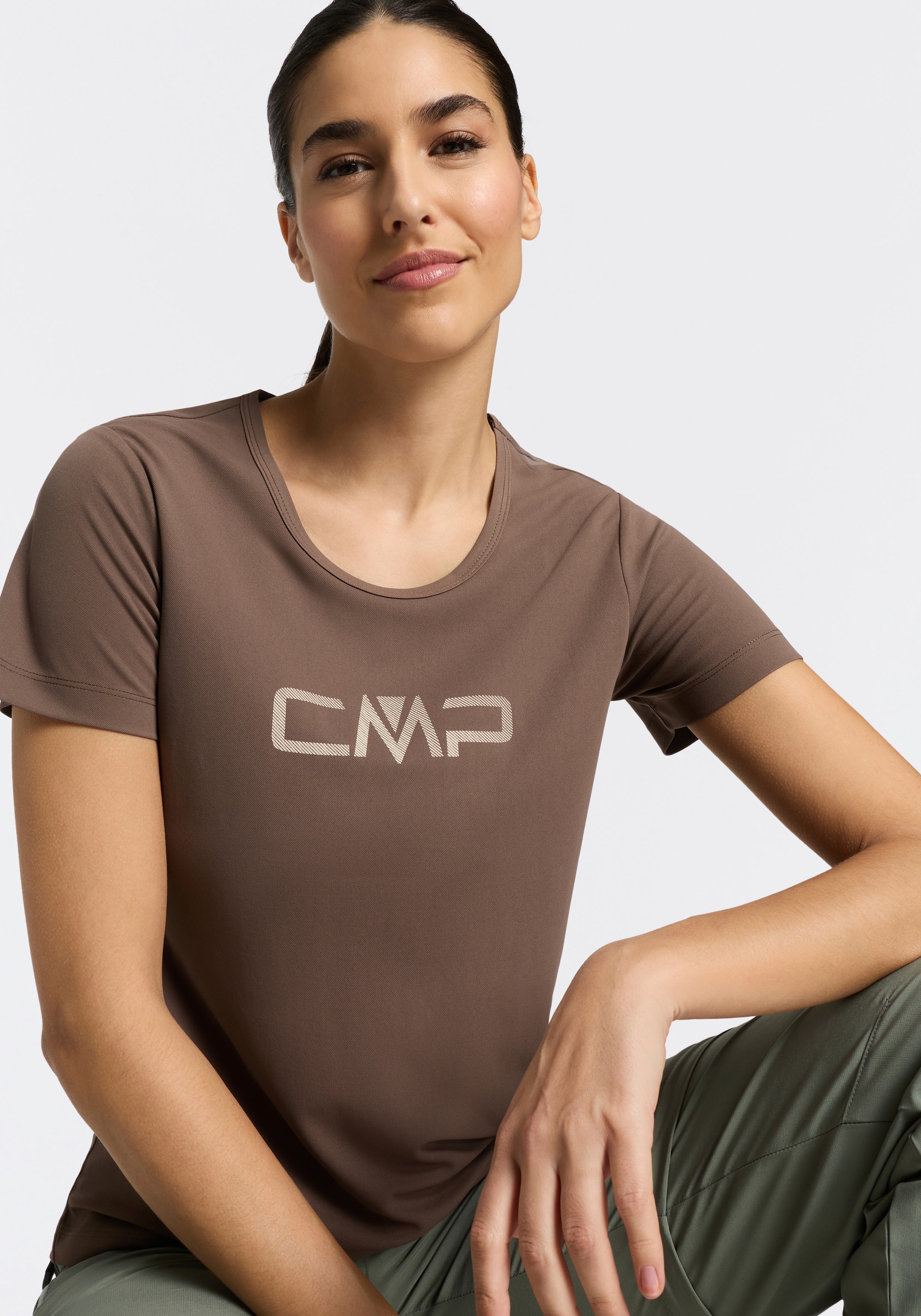 CMP Funktionsshirt »WOMAN CO T-SHIRT« Kurzarm, Rundhalsausschnitt, für Wandern und sportliche Aktivitäten