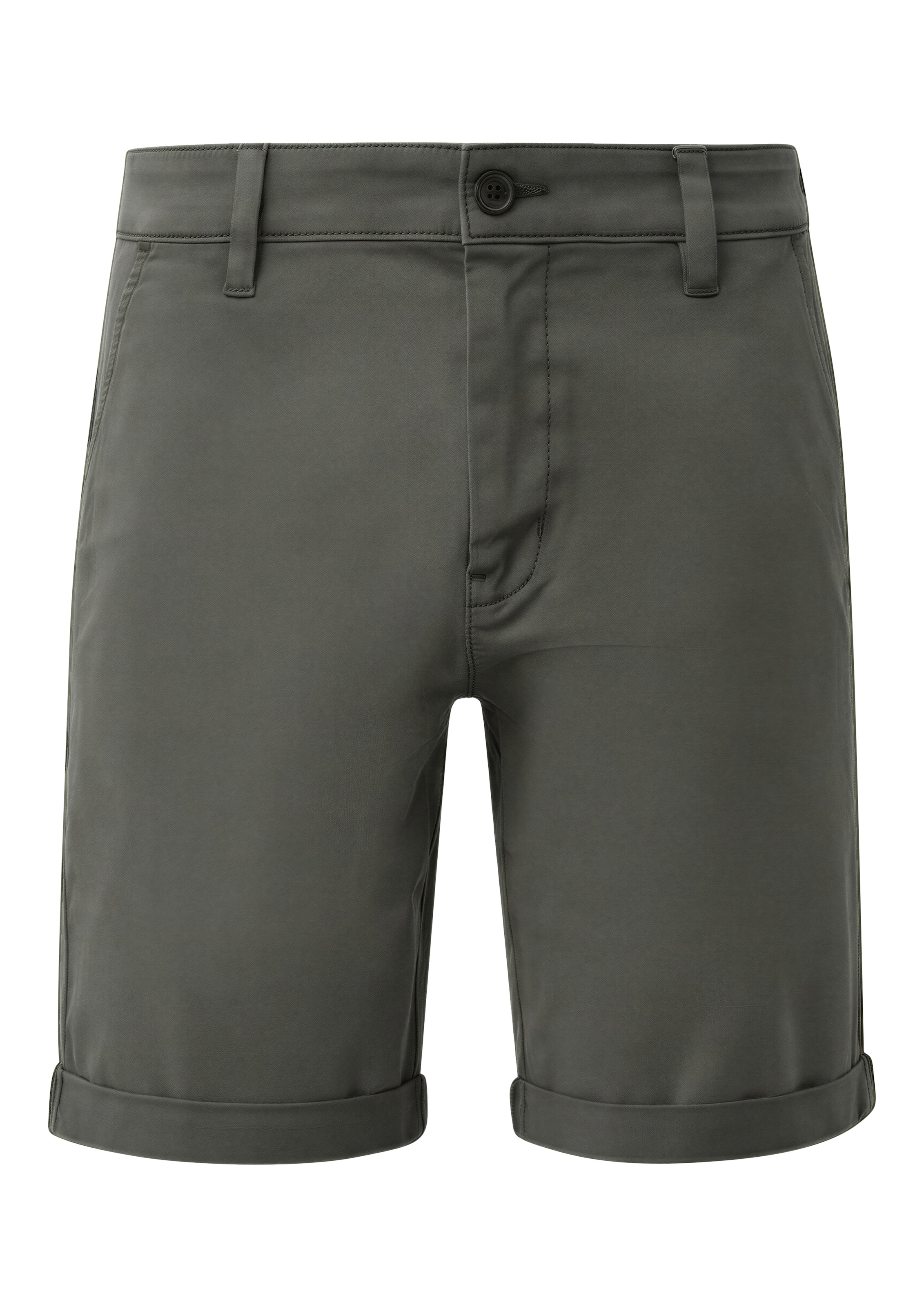 QS Chinoshorts  normale Leibhöhe, Rollsaum, mit Elasthan