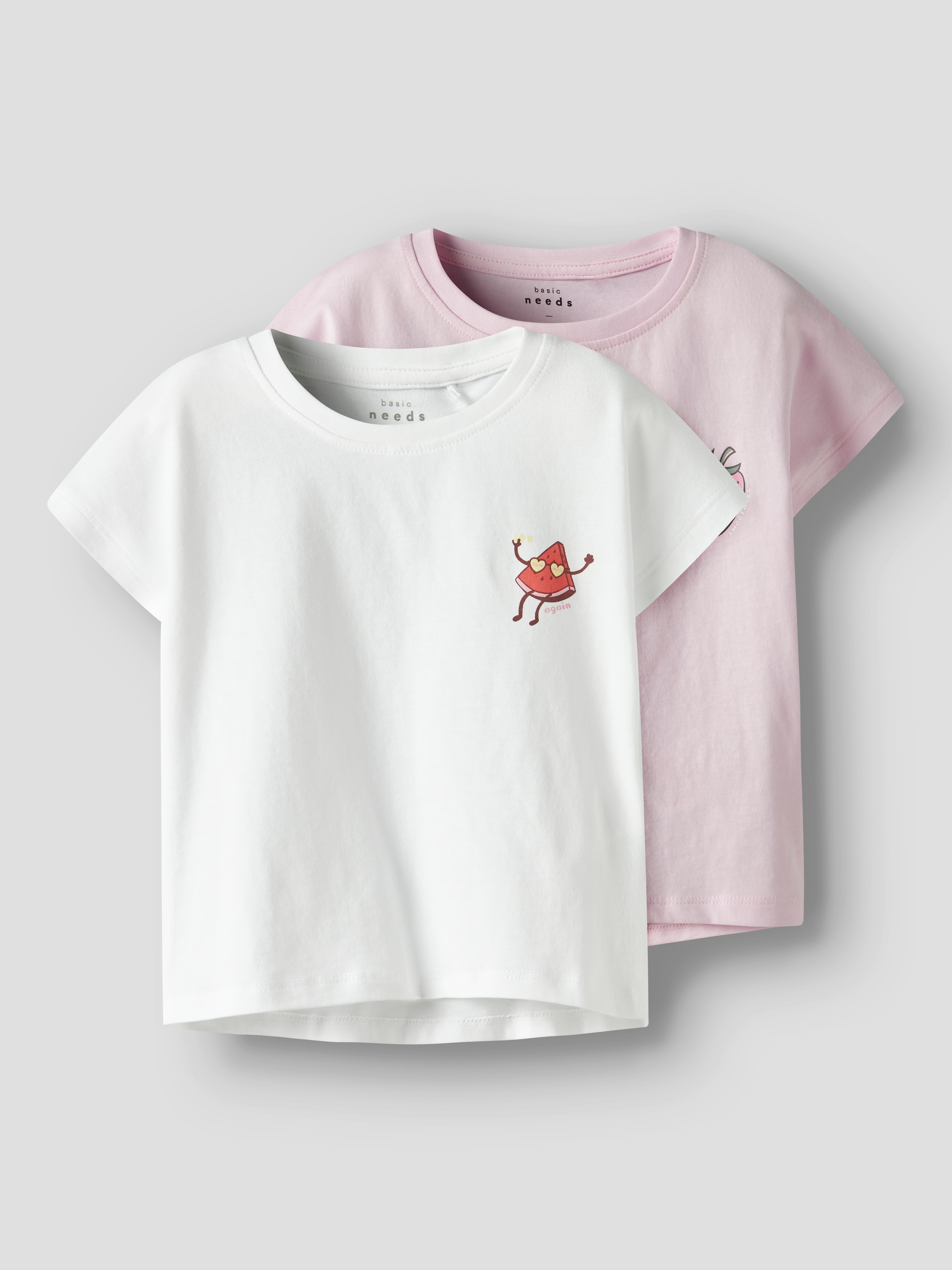 Name It Kurzarmshirt »NMFVARUTTI 2P CAPSL LOOSE TOP«, (Packung, 2 tlg.)