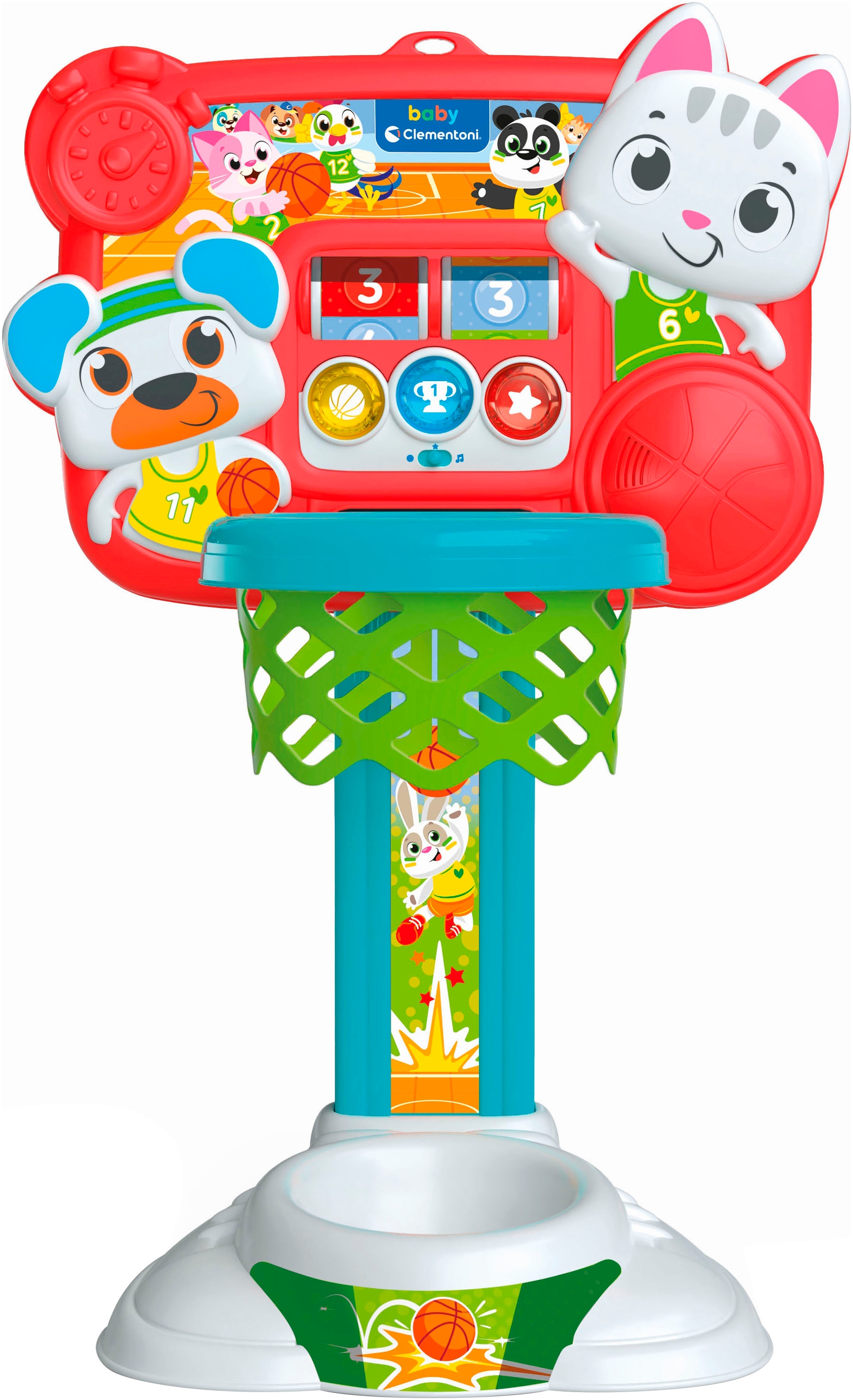 Clementoni® Lernspielzeug »Interaktiver Basketball-Korb« mit Licht und Sound