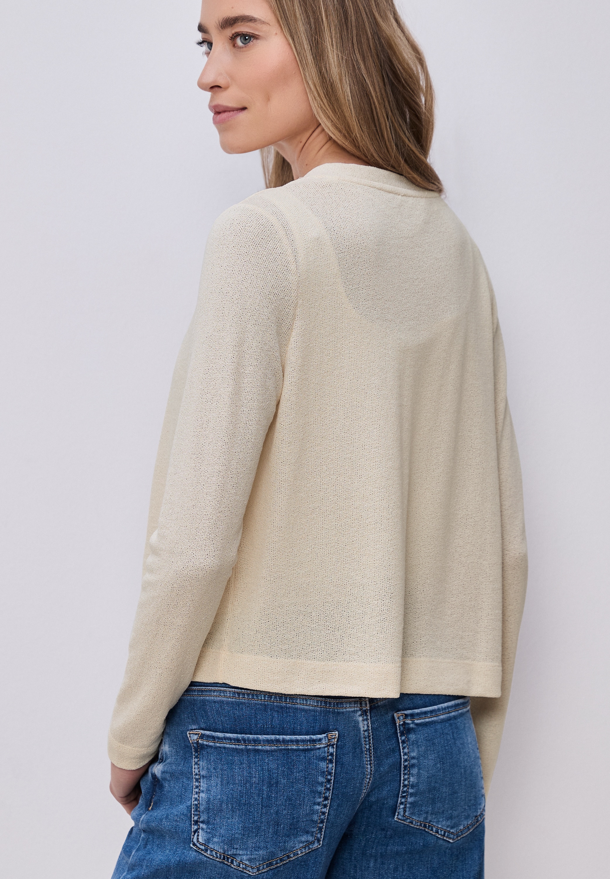 STREET ONE Strickjacke »Style Nette« in offener Passform