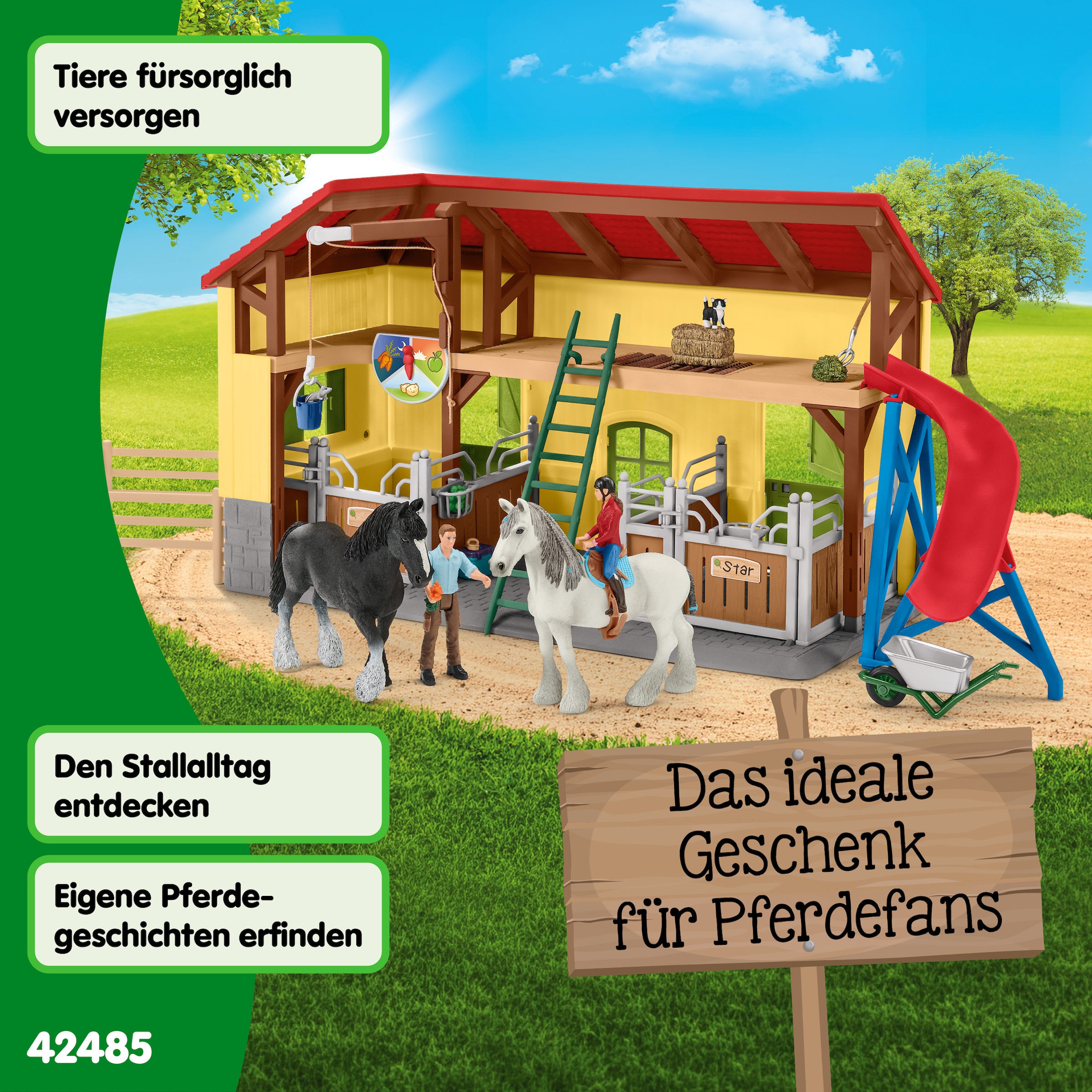 Schleich® Spielwelt »FARM WORLD, Pferdestall (42485)«