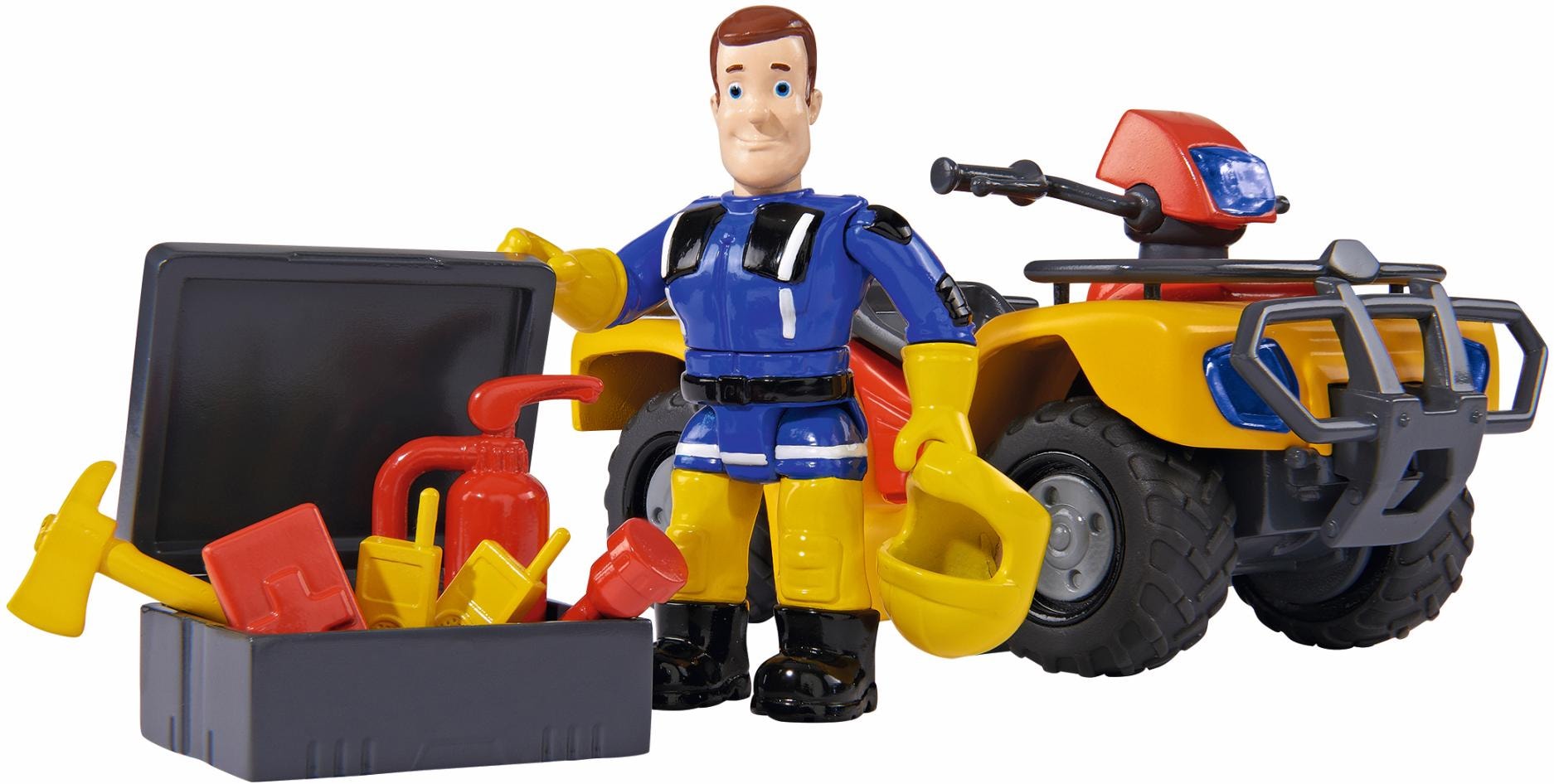 Spielzeug-Auto »Feuerwehrmann Sam, Quad Mercury mit Figur«