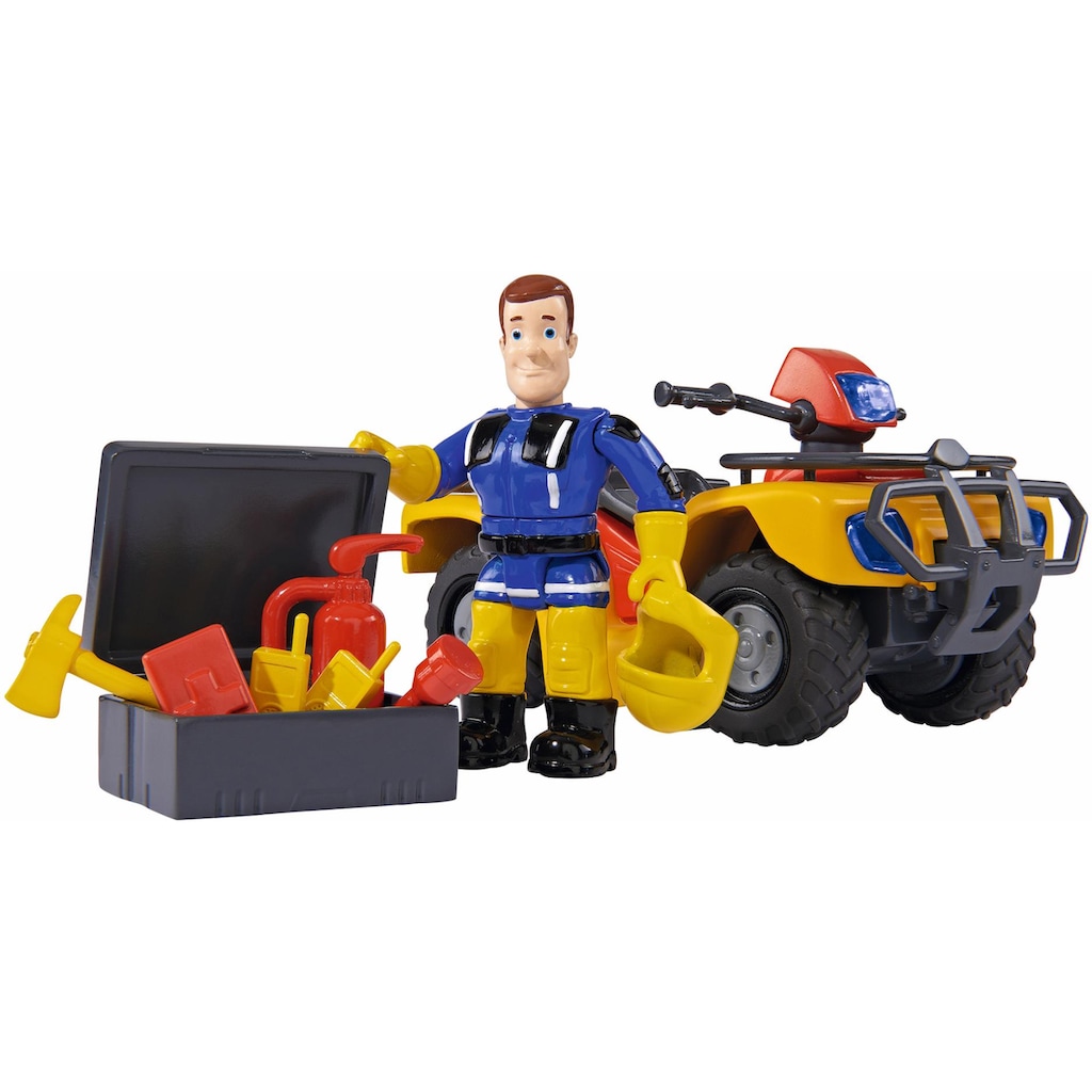 SIMBA Spielzeug-Auto »Feuerwehrmann Sam, Quad Mercury mit Figur«