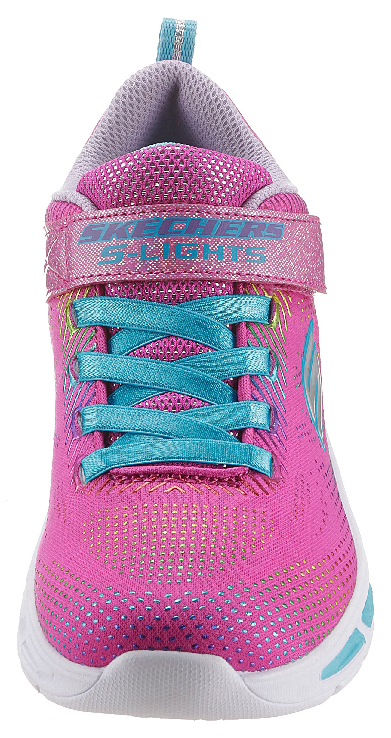 Skechers Kids Sneaker »Blinkschuh LITEBEAMS-Gleam N`Dream«, mit blinkender Laufsohle, Freizeitschuh, Halbschuh, Schnürschuh