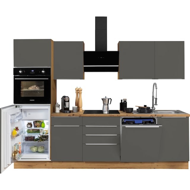 RESPEKTA Küchenzeile »Safado aus der Serie Marleen«, hochwertige  Ausstattung wie Soft Close Funktion, Breite 280 cm bestellen online bei OTTO