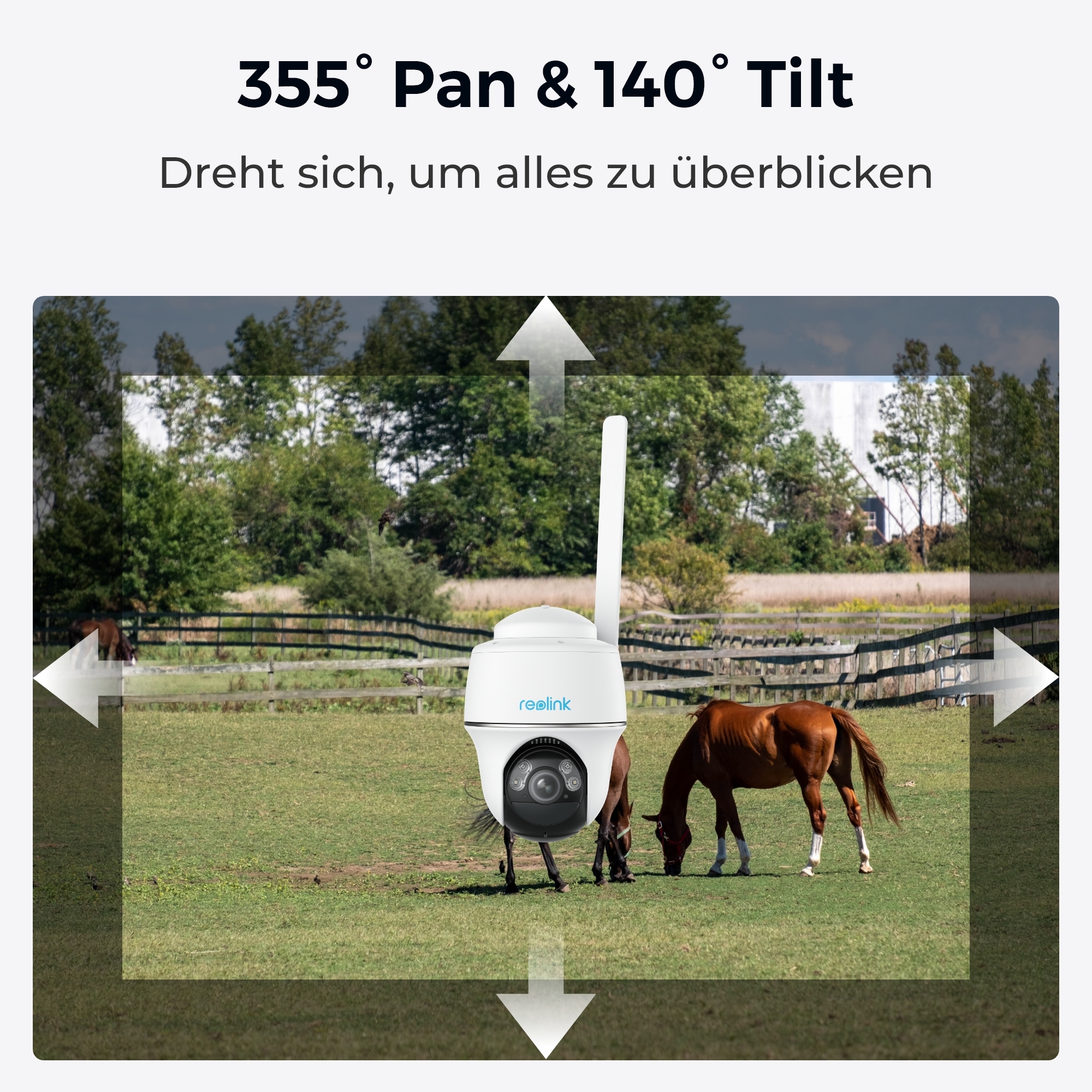 Reolink Überwachungskamera »Go Series G430«, Außenbereich-Innenbereich, 4G, Pan&Tilt