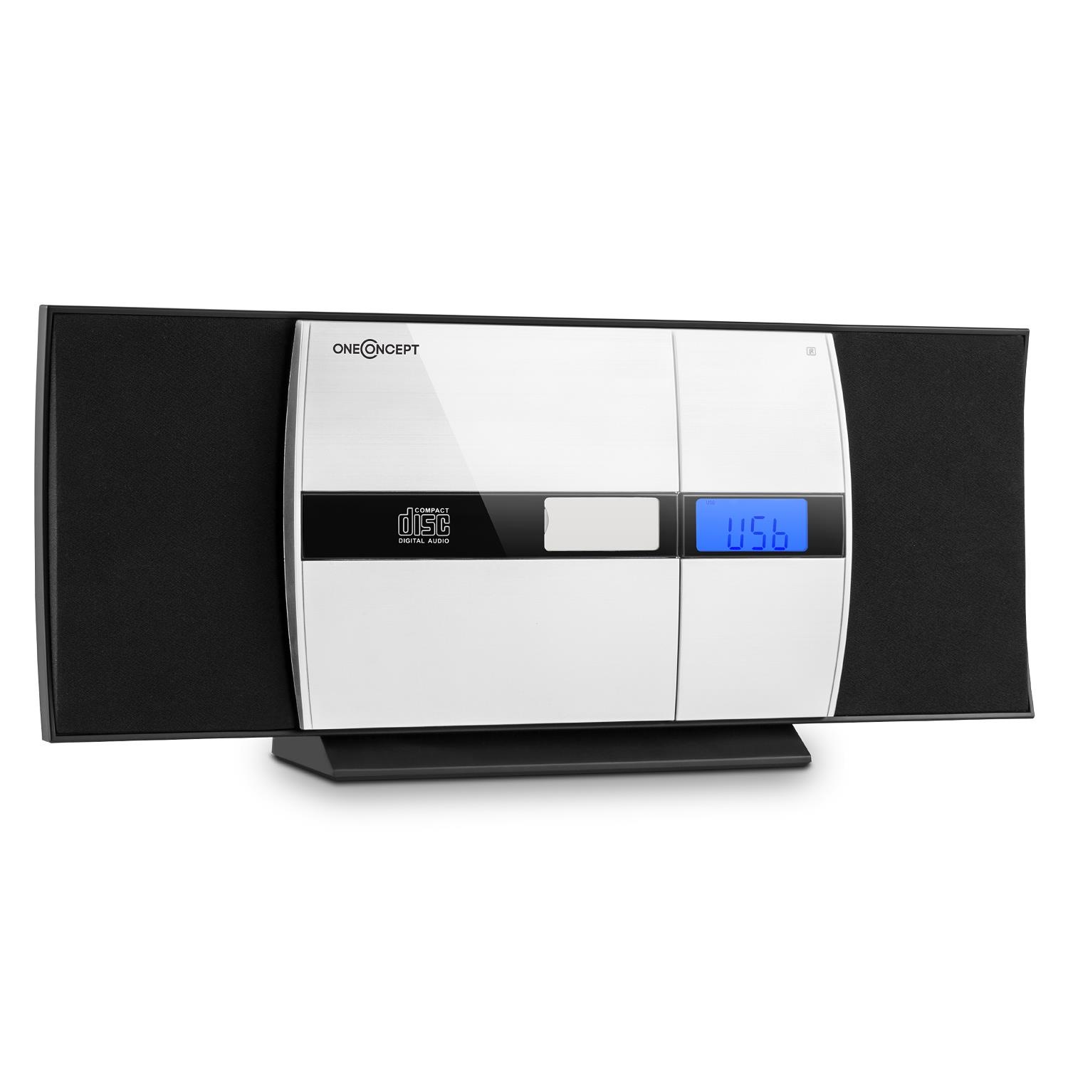 ONECONCEPT Stereoanlage Bluetooth CD Player USB MP3 UKW AUX Wecker »V-15-BT«