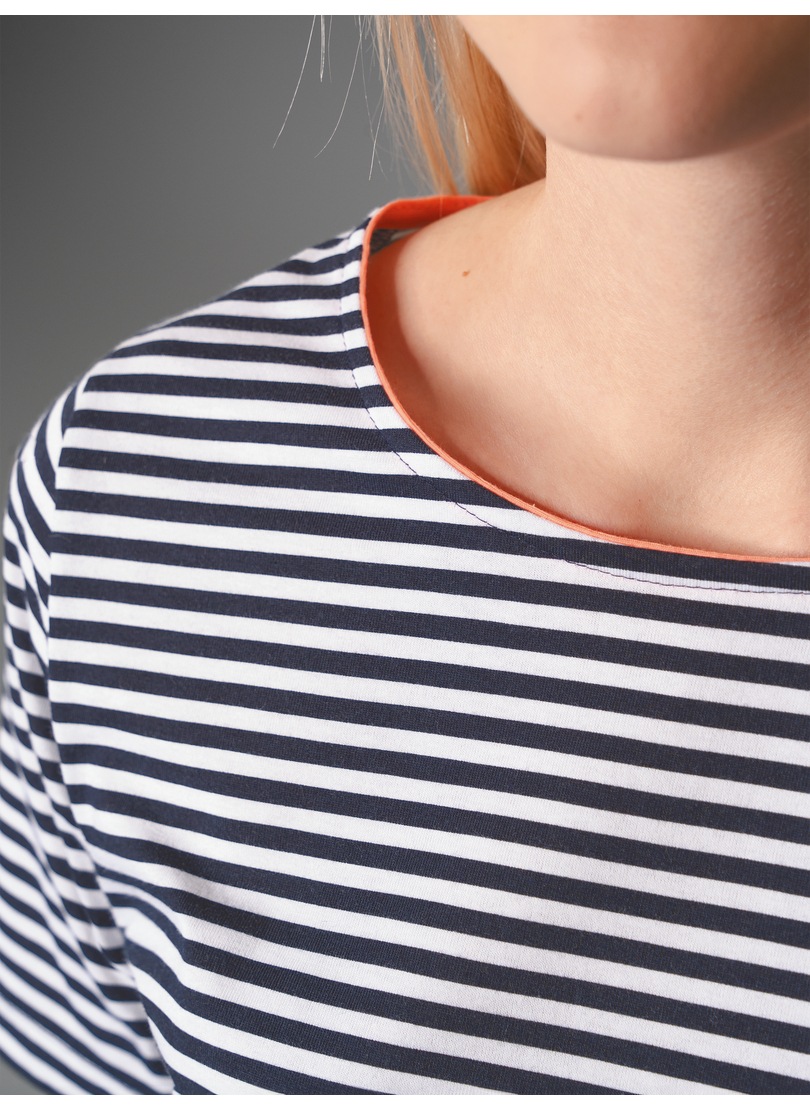 Trigema T-Shirt »TRIGEMA T-Shirt mit Streifenmuster«, (1 tlg.)