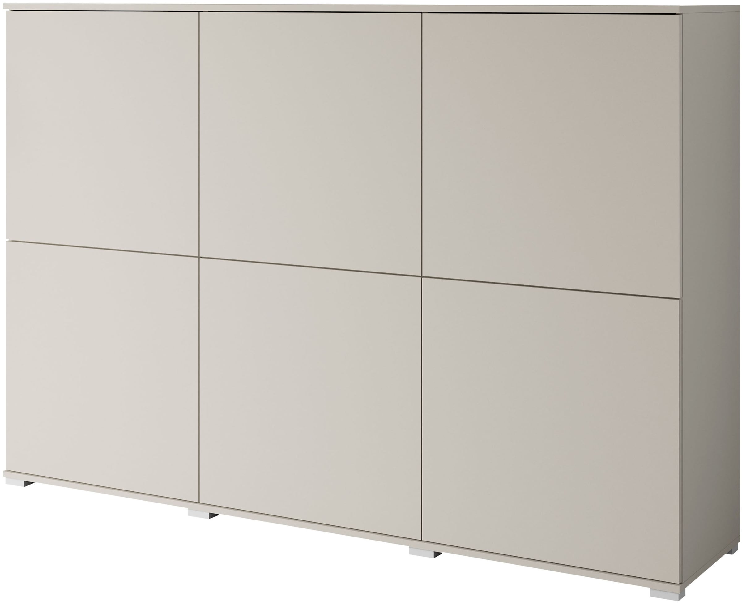 INOSIGN Highboard »Kenia, moderne grifflose Hochkommode mit 6 Türen, Breite 180 cm« 1 Stk. tlg. Push-to-Open-Fronten, höhenverstellbaren Einlegeböden