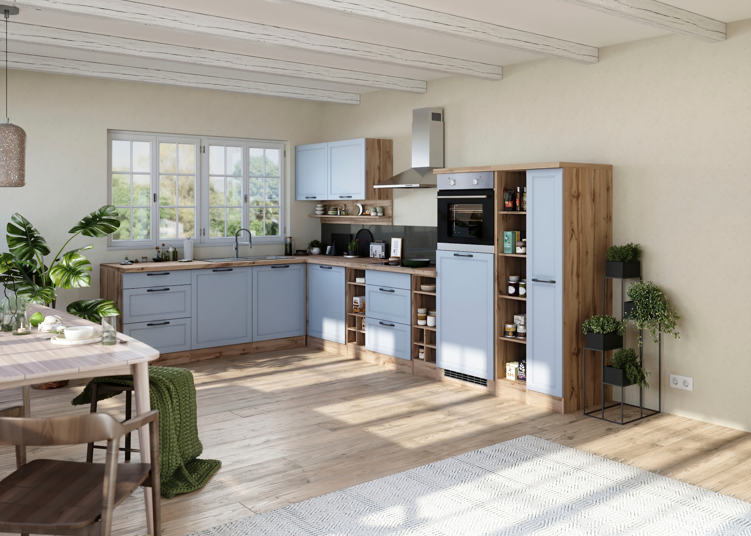 KOCHSTATION Winkelküche »KS-Lana« Stellbreite 240/360 cm, wahlweise mit E-Geräten