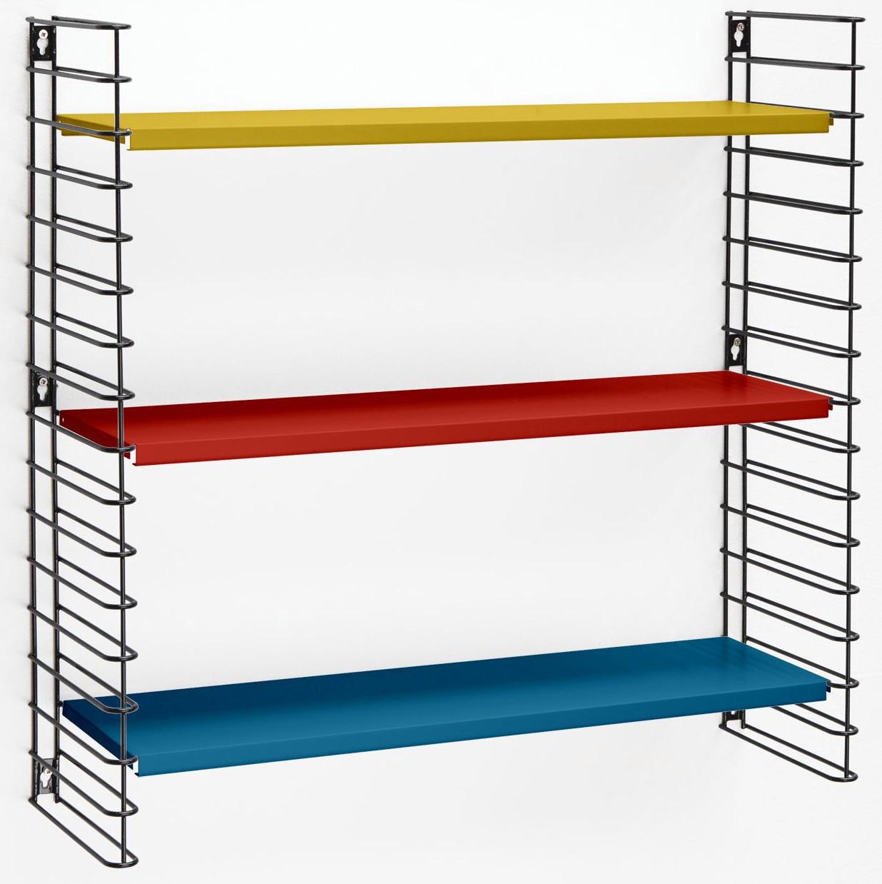 Metaltex Wandregal »Tomado« Seitengitter schwarz in bunt, Größe B/H/T: 70 cm x 68 cm x 21 cm